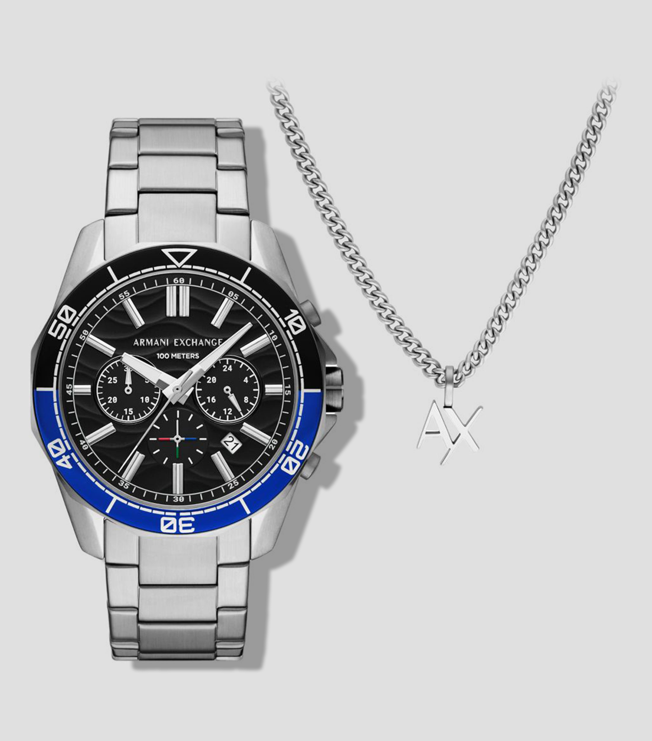Set de Reloj y Collar para Hombre