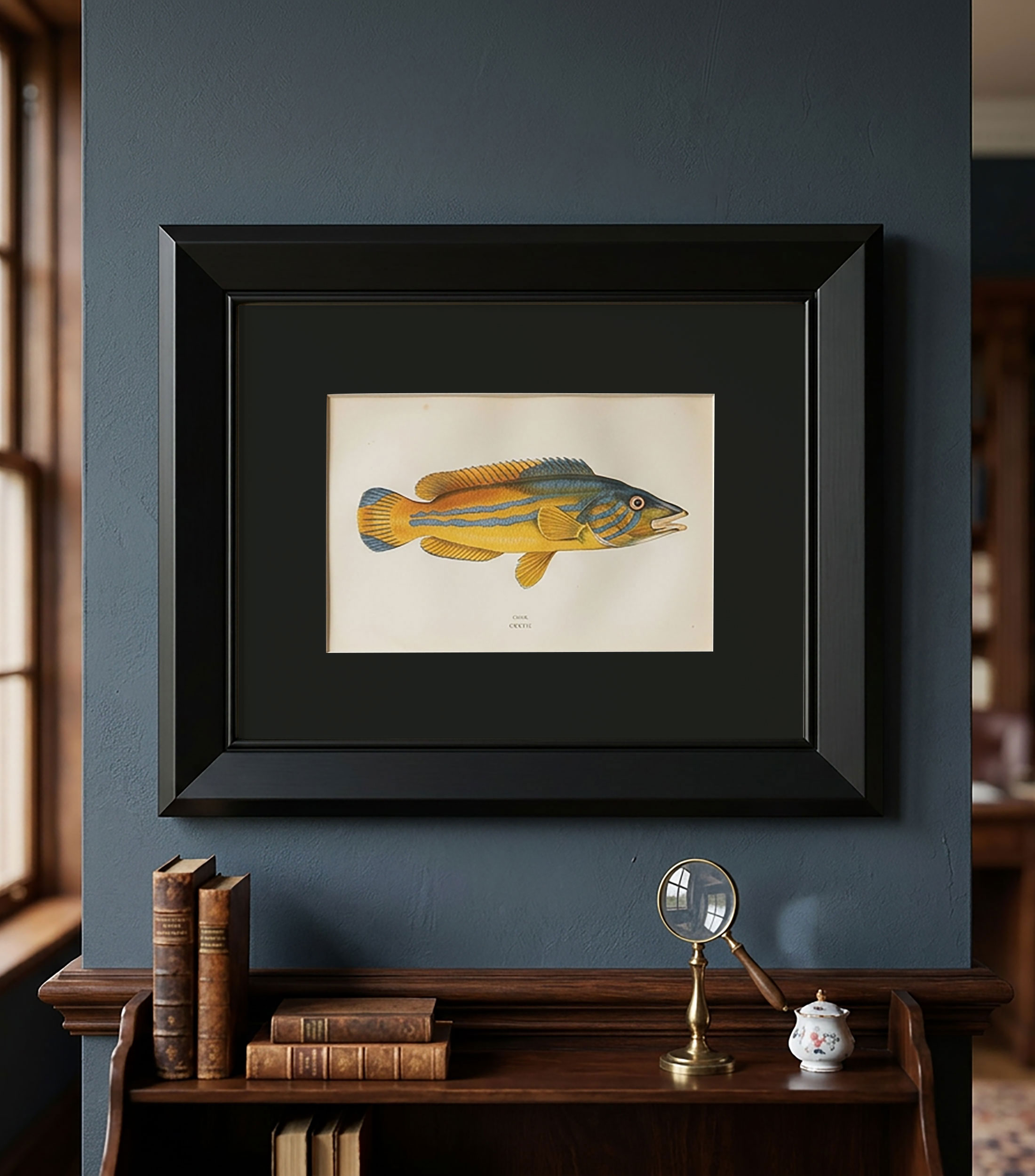 Cuadro decorativo Couch 1878 Pez Estampa
