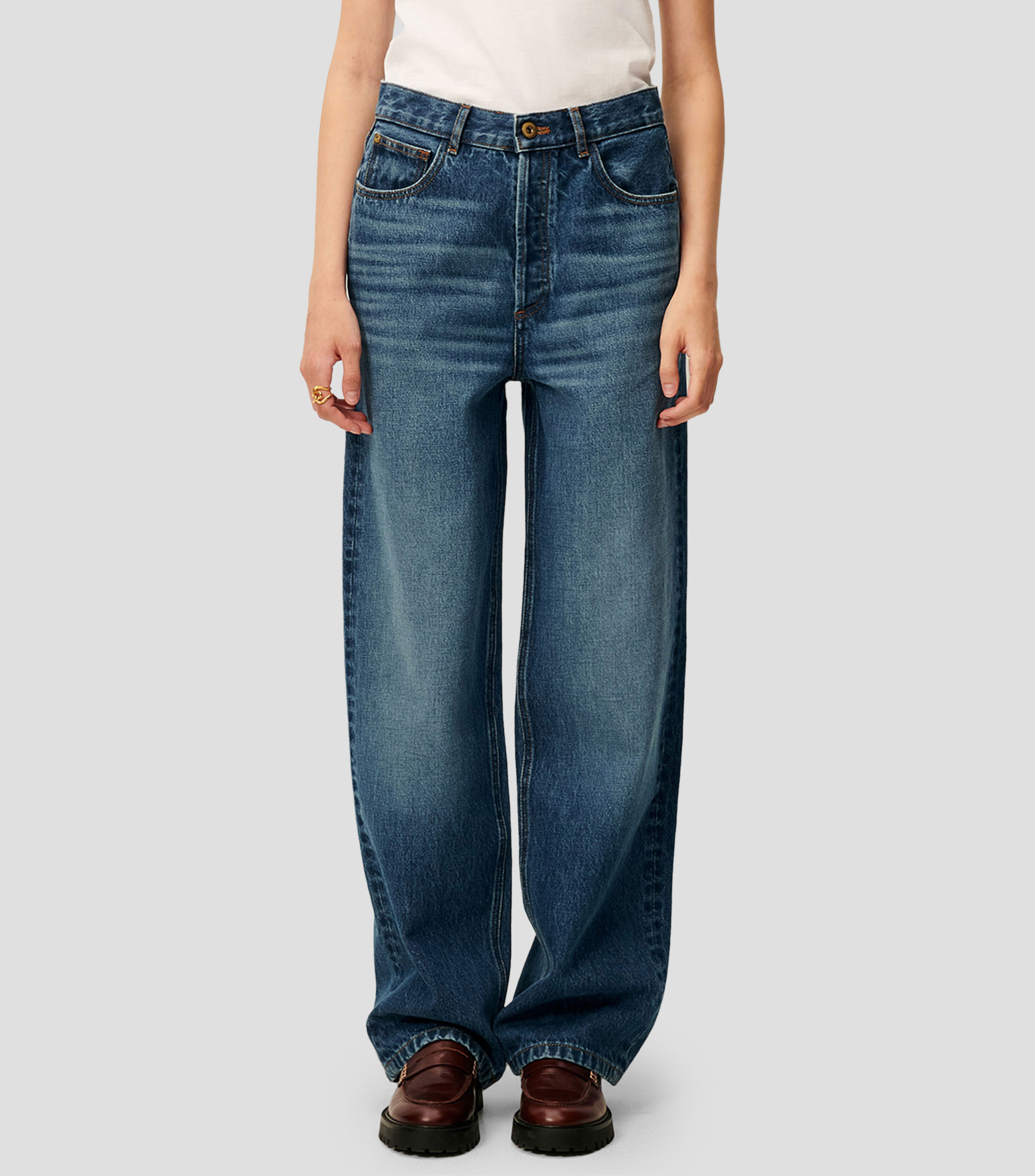 Jeans Recto liso Mujer