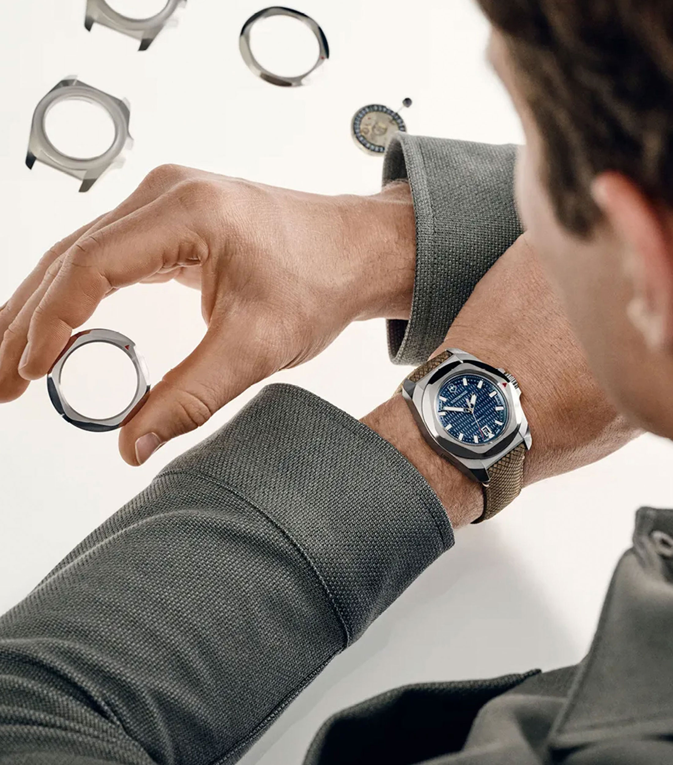 Reloj para Hombre Inox Automatico Casual Gris