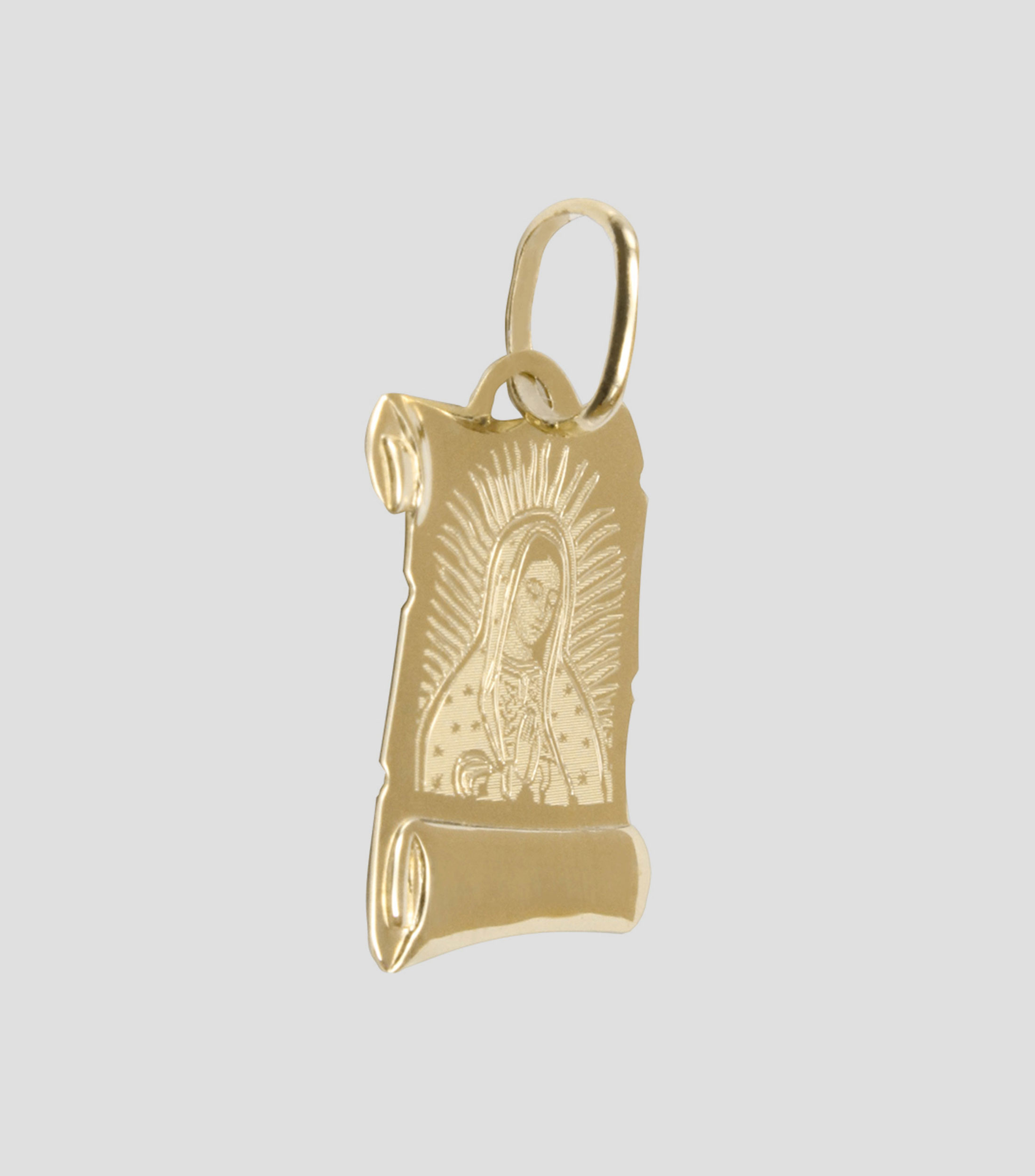 Medalla en oro de 14 Kilates Pergamino Unisex
