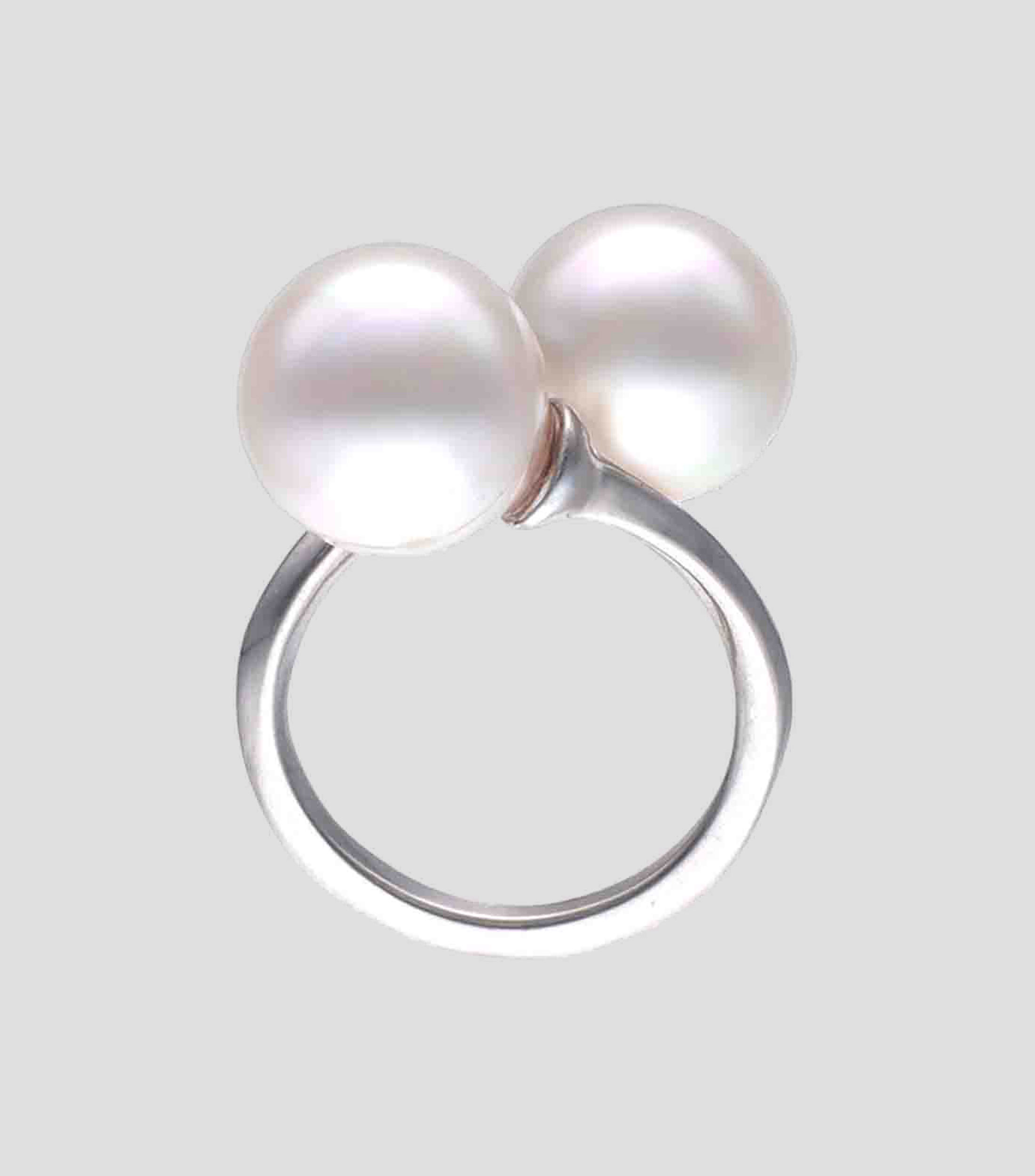 Anillo en Plata con Perlas Mujer
