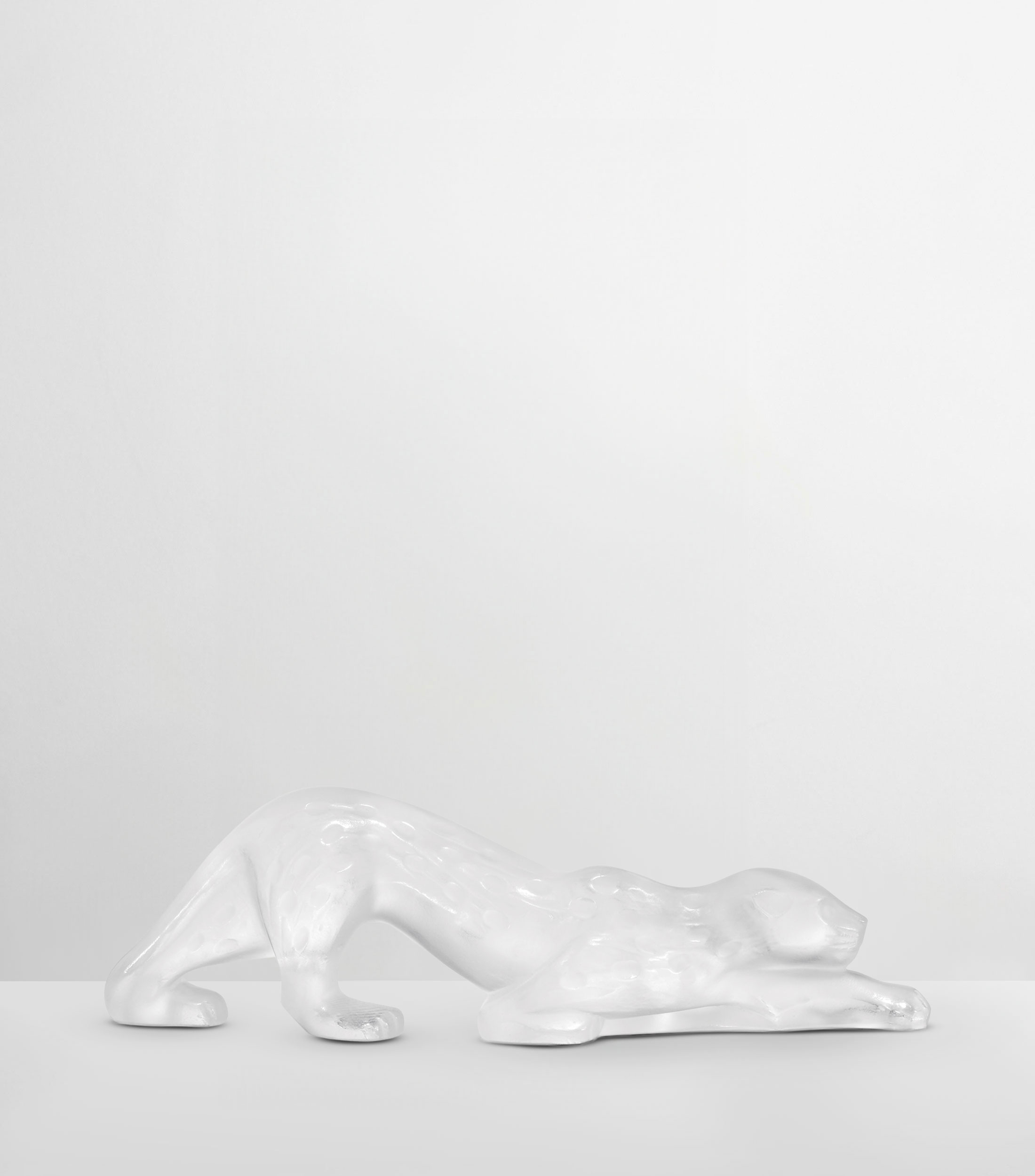 Escultura Pantera Zeila en cristal