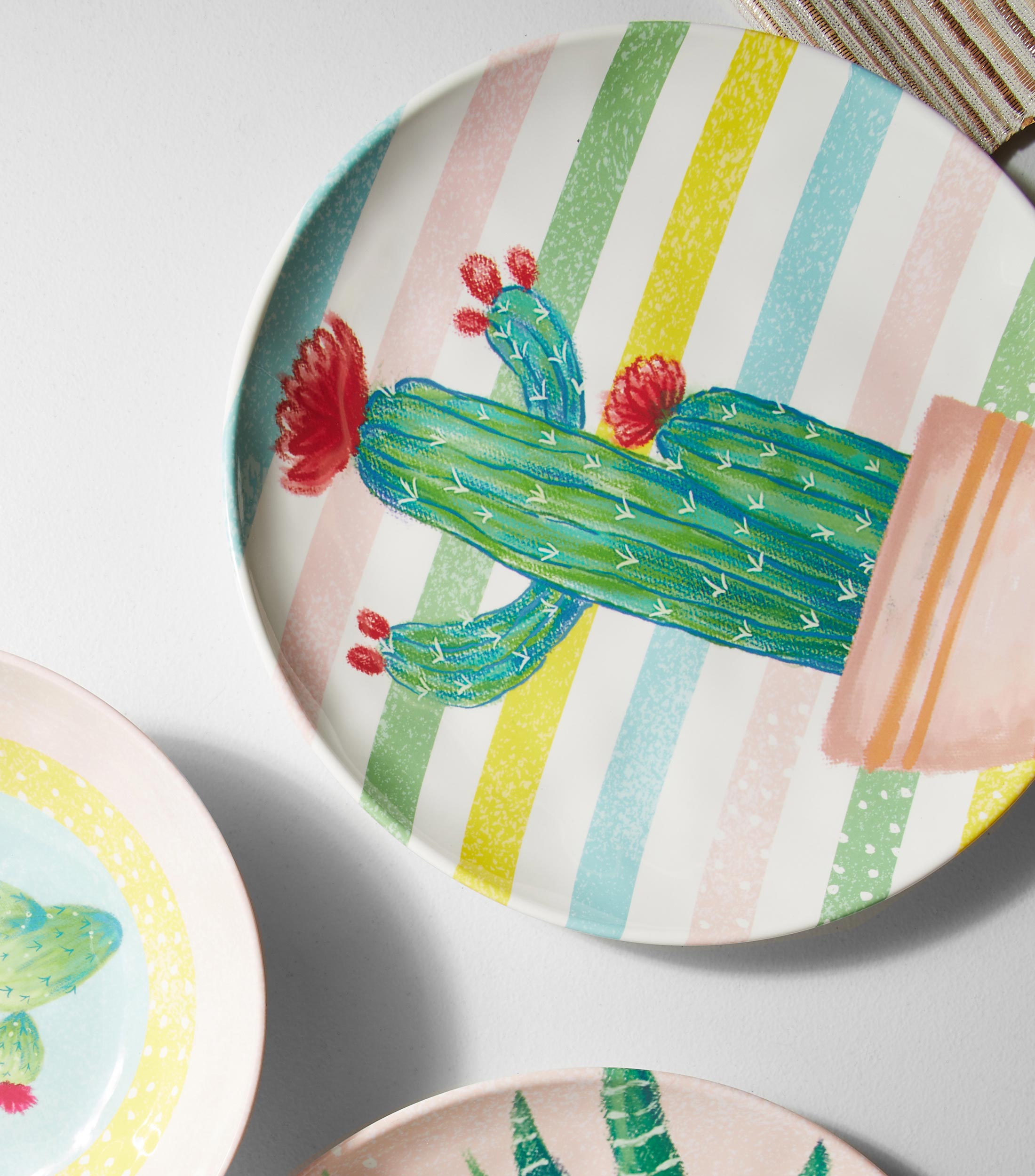 Plato Trinche con Cactus