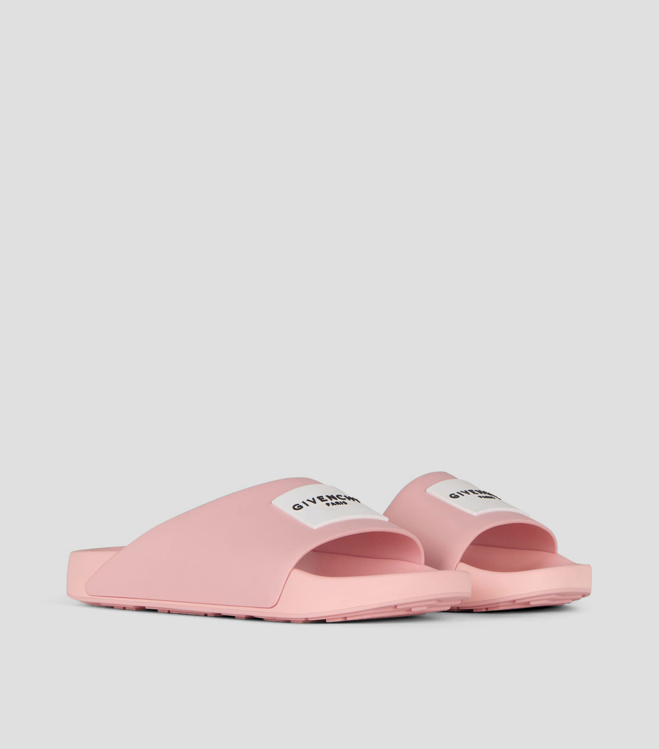 Sandalias planas Label Slide Mujer