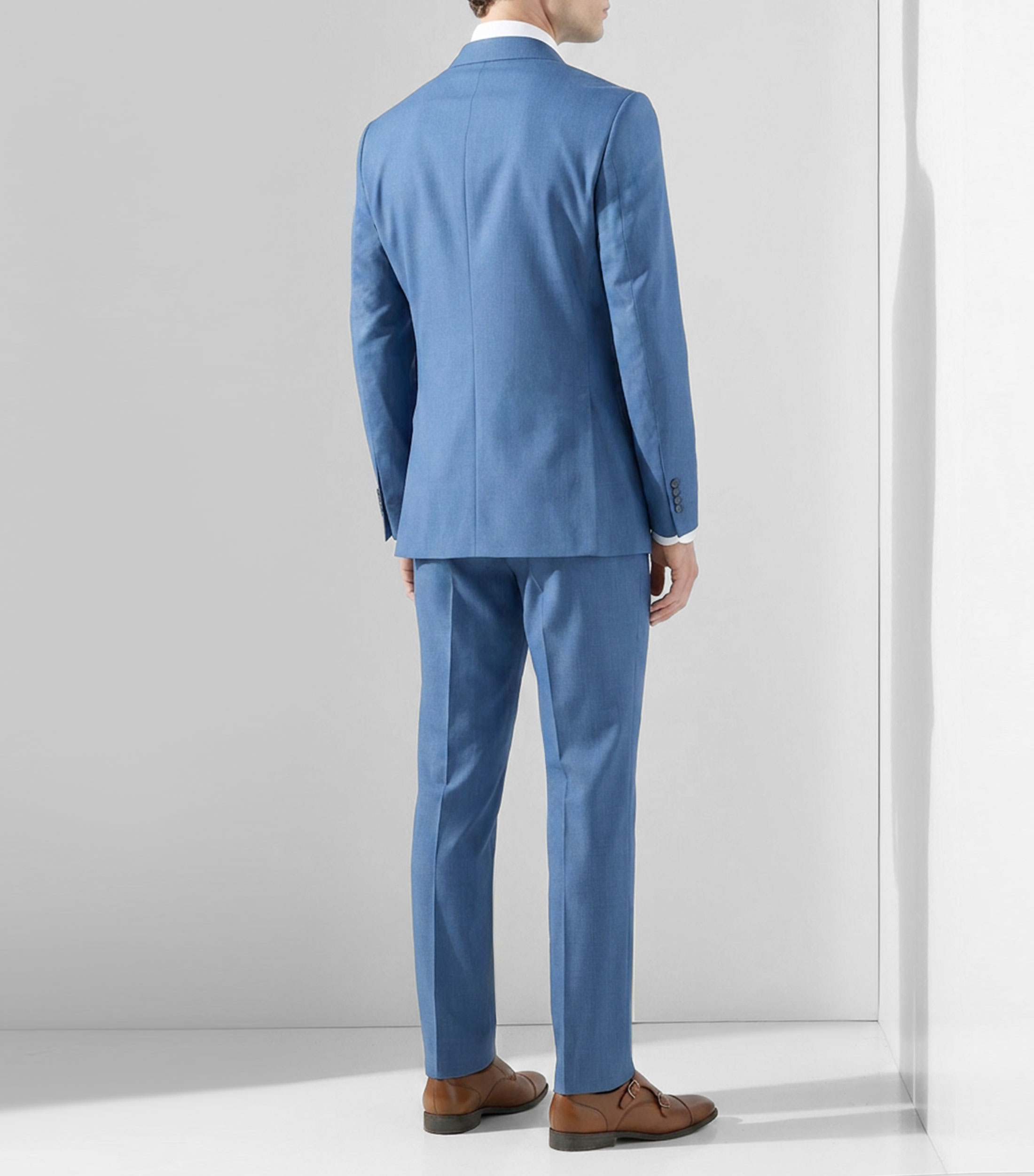 Traje de corte regular líneas Hombre