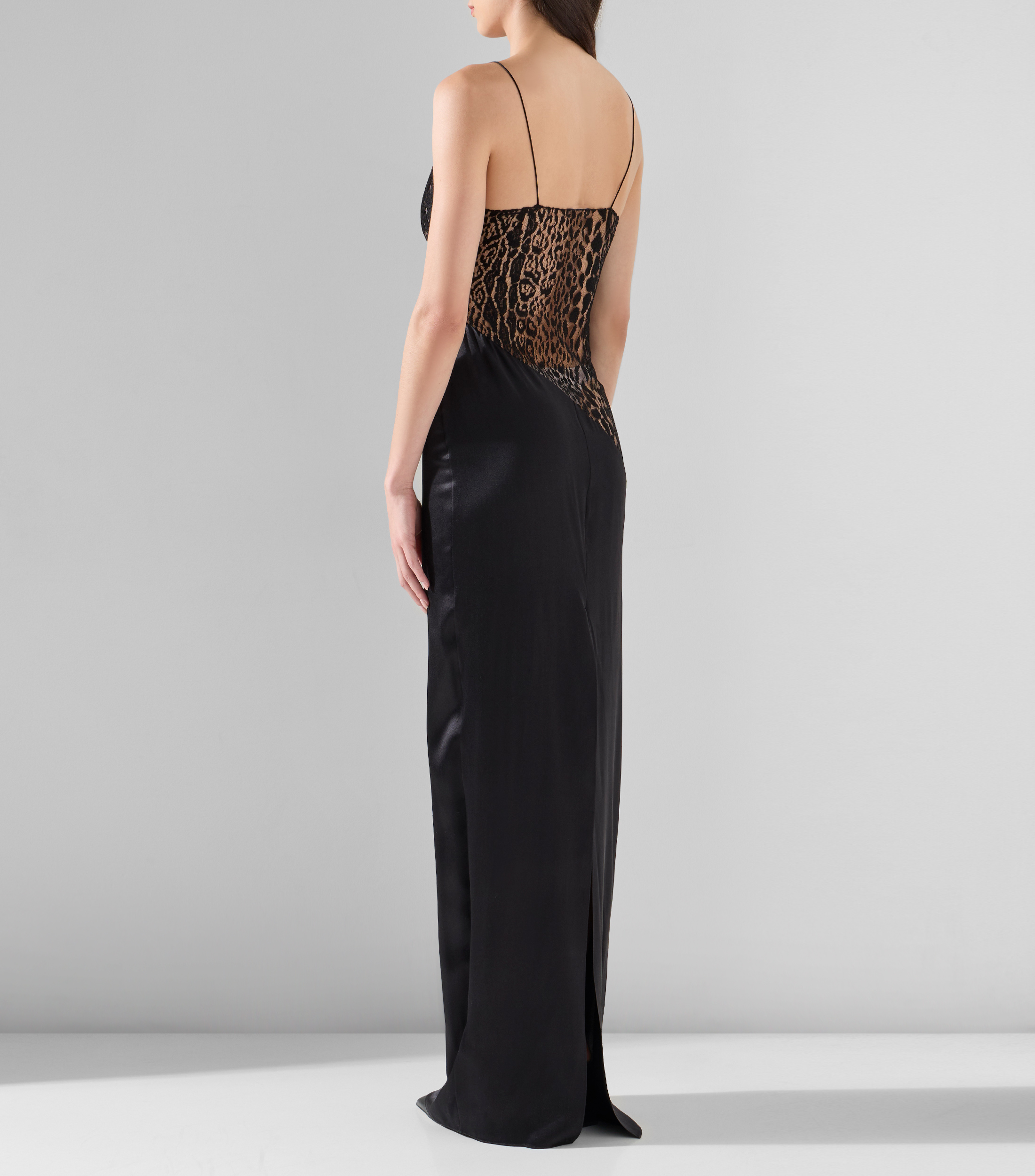 Vestido largo liso Mujer