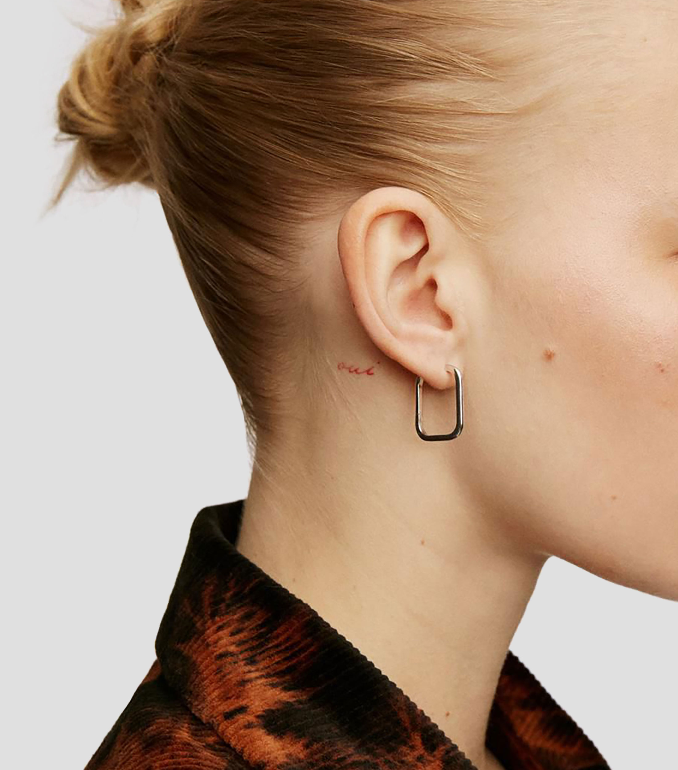 Pendientes cuadrados en plata .925 Connector Criolla Mujer