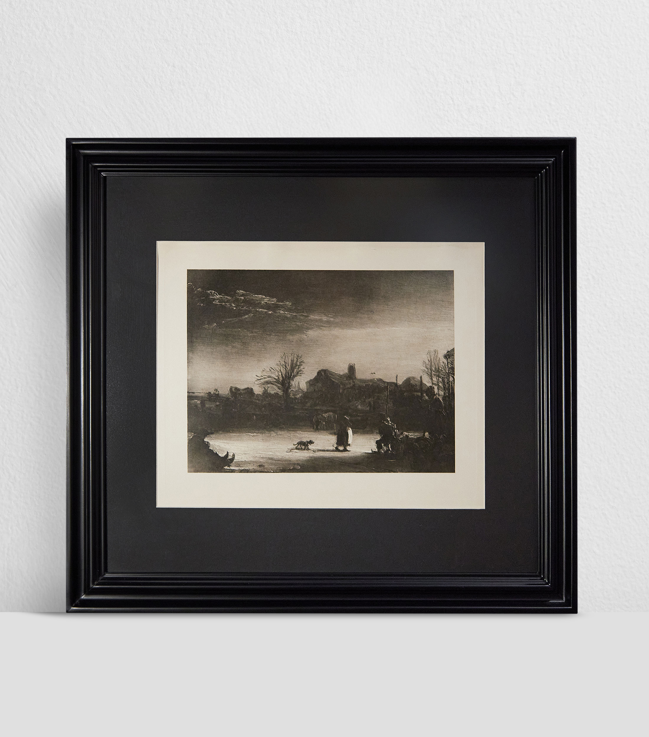Cuadro decorativo Grafico Rembrandt Paisaje