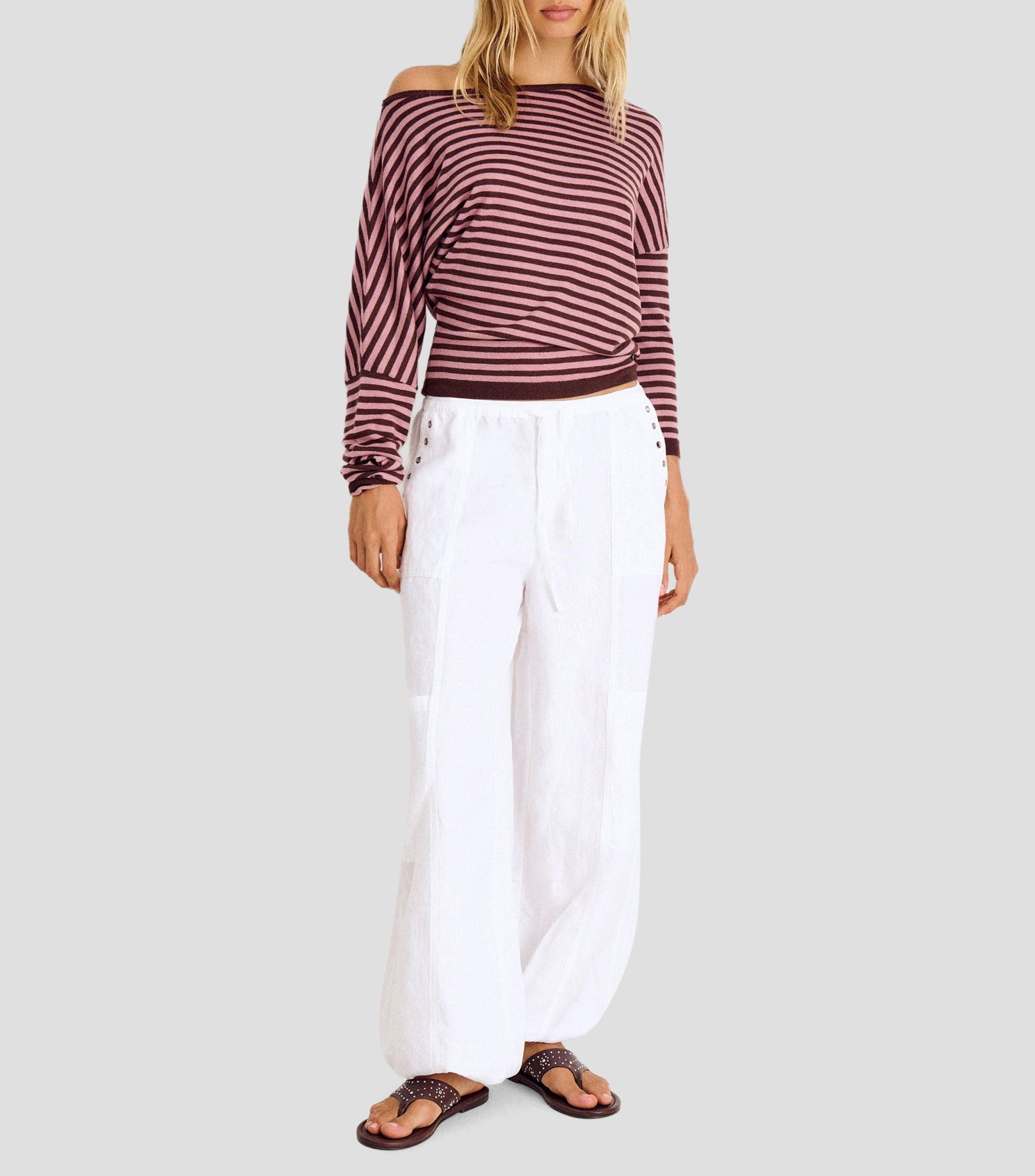 Suéter cuello barco Mujer