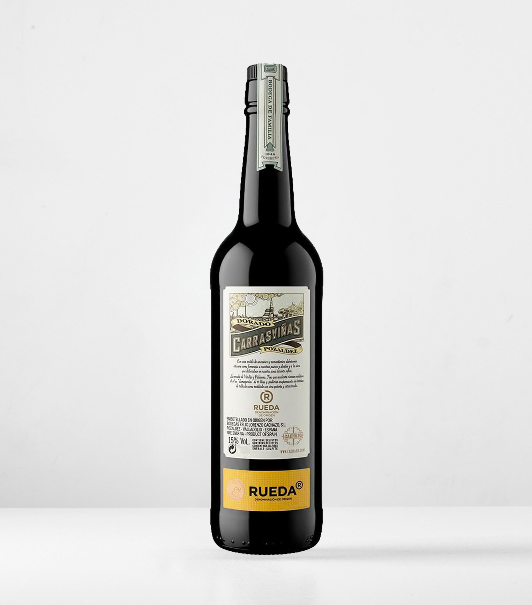 Vino Blanco Verdejo Dorado Carrasviñas, España, 750 ml