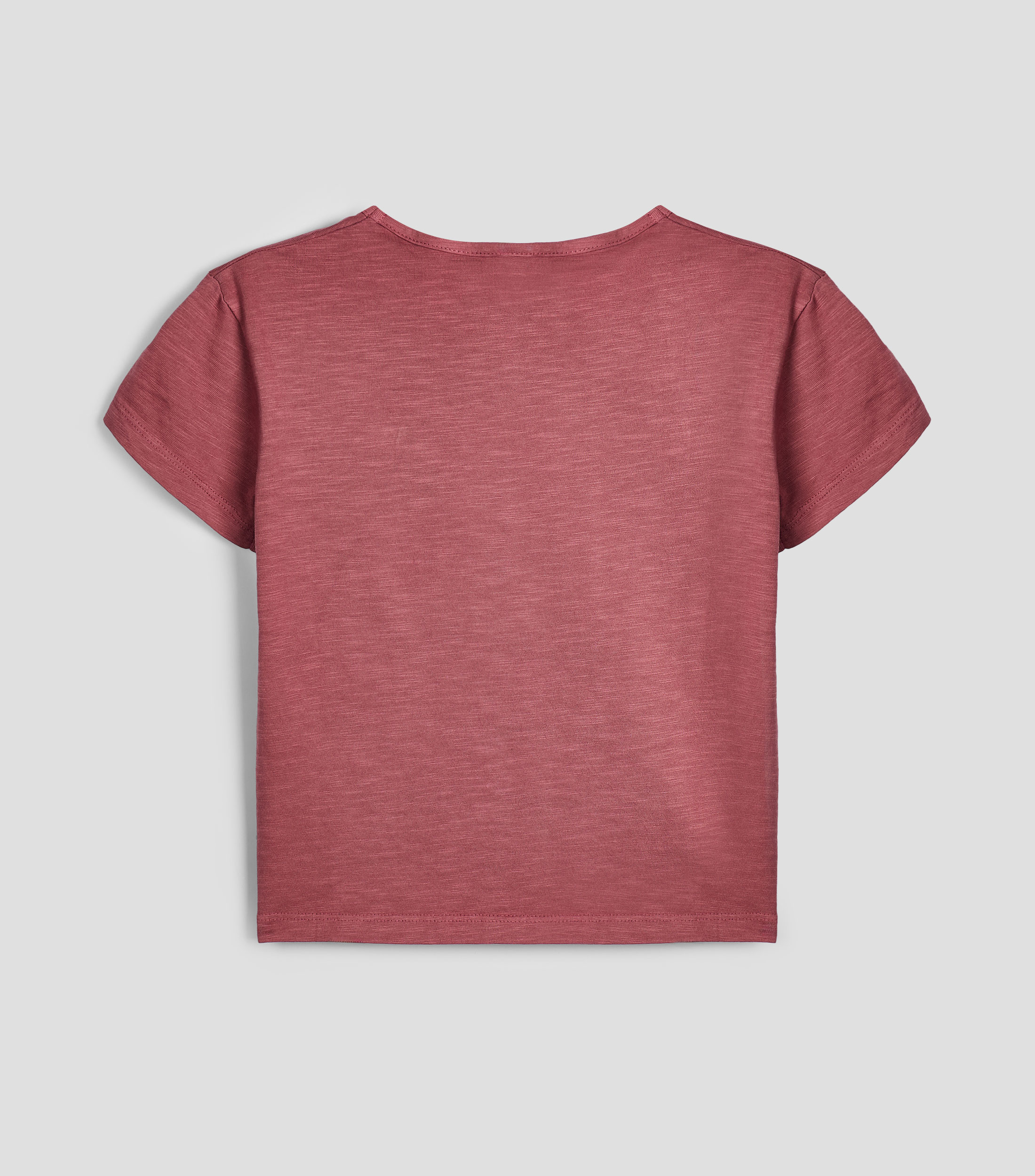Playera cuello redondo manga corta estampada Niña