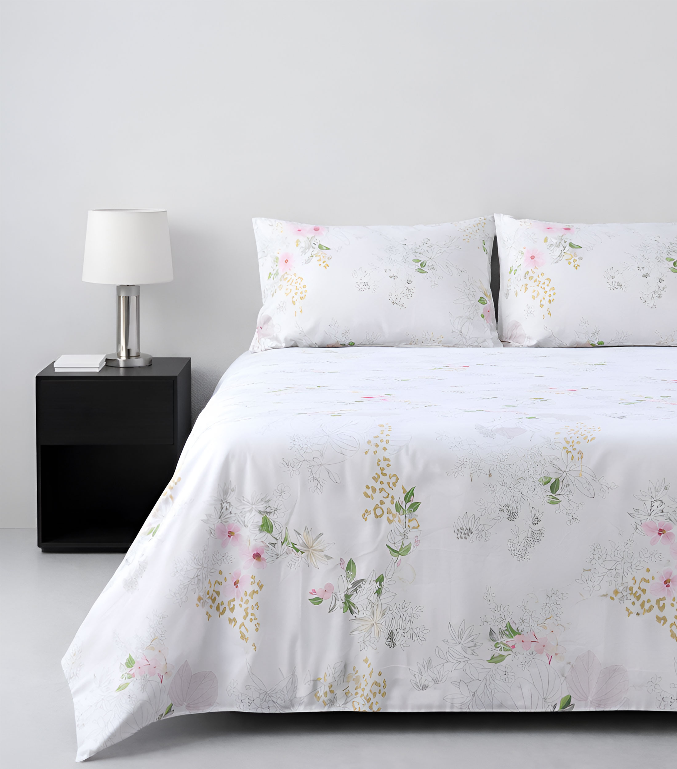 Funda para Duvet King Size en algodón Orchidée multicolor