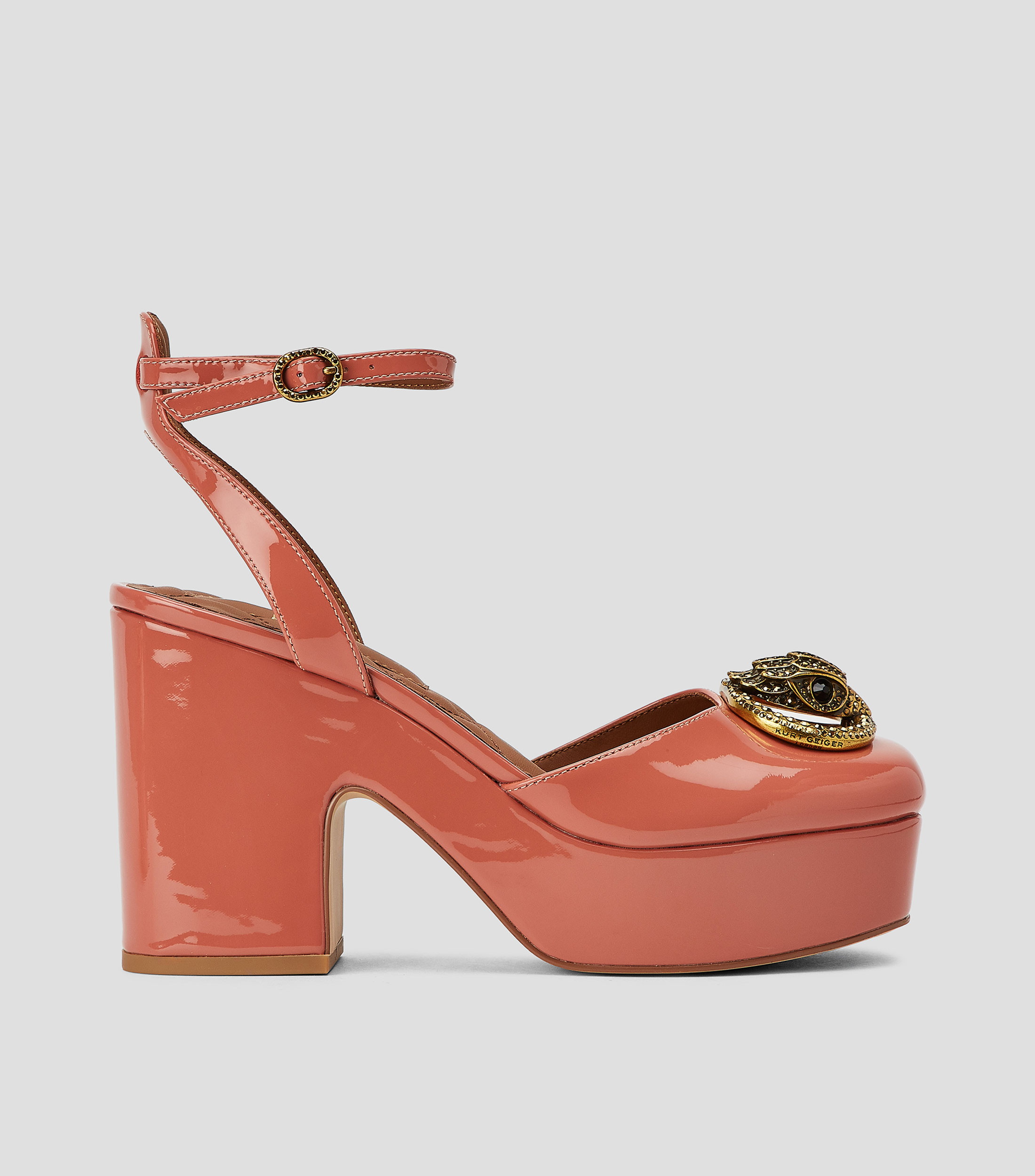Sandalias con tacón alto cuadrado y plataforma Chelsea Mujer