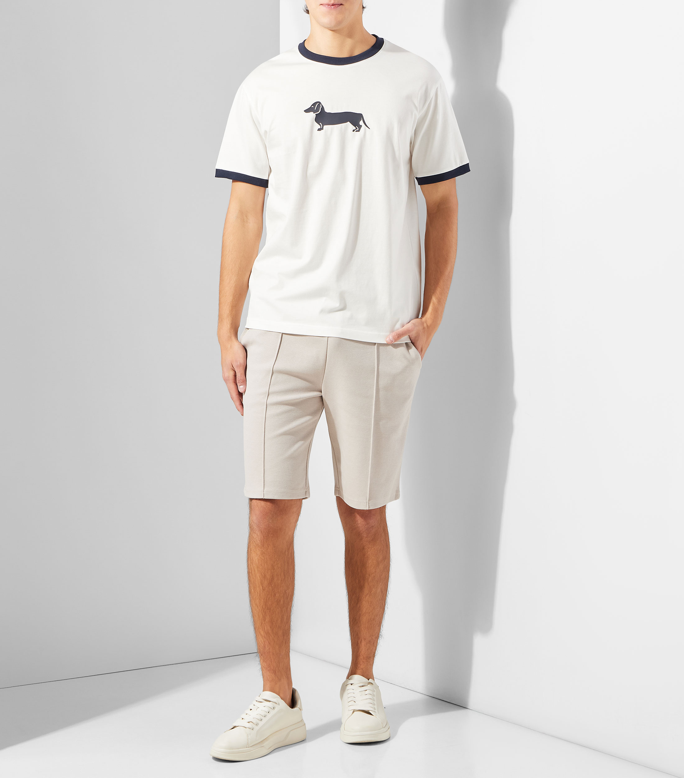 Playera cuello redondo manga corta lisa Hombre