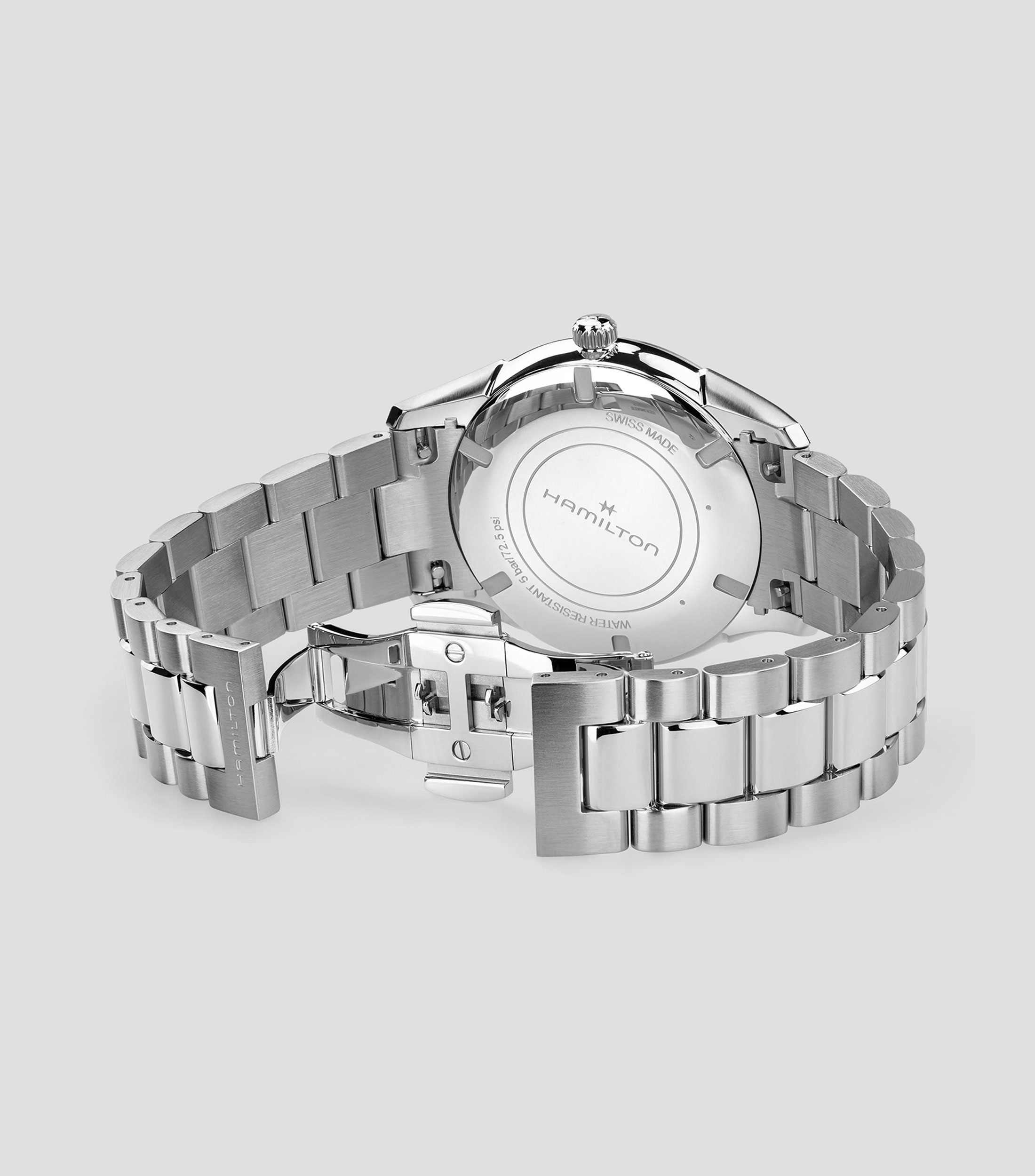 Reloj Unisex Jazzmaster Quartz casual, Plateado
