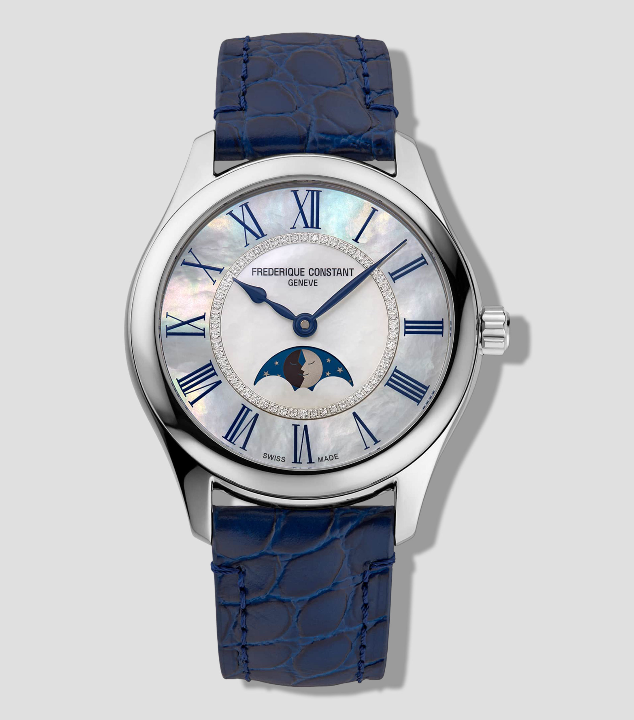 Reloj para Mujer Elegance Luna Moonphase Casual, Plateado