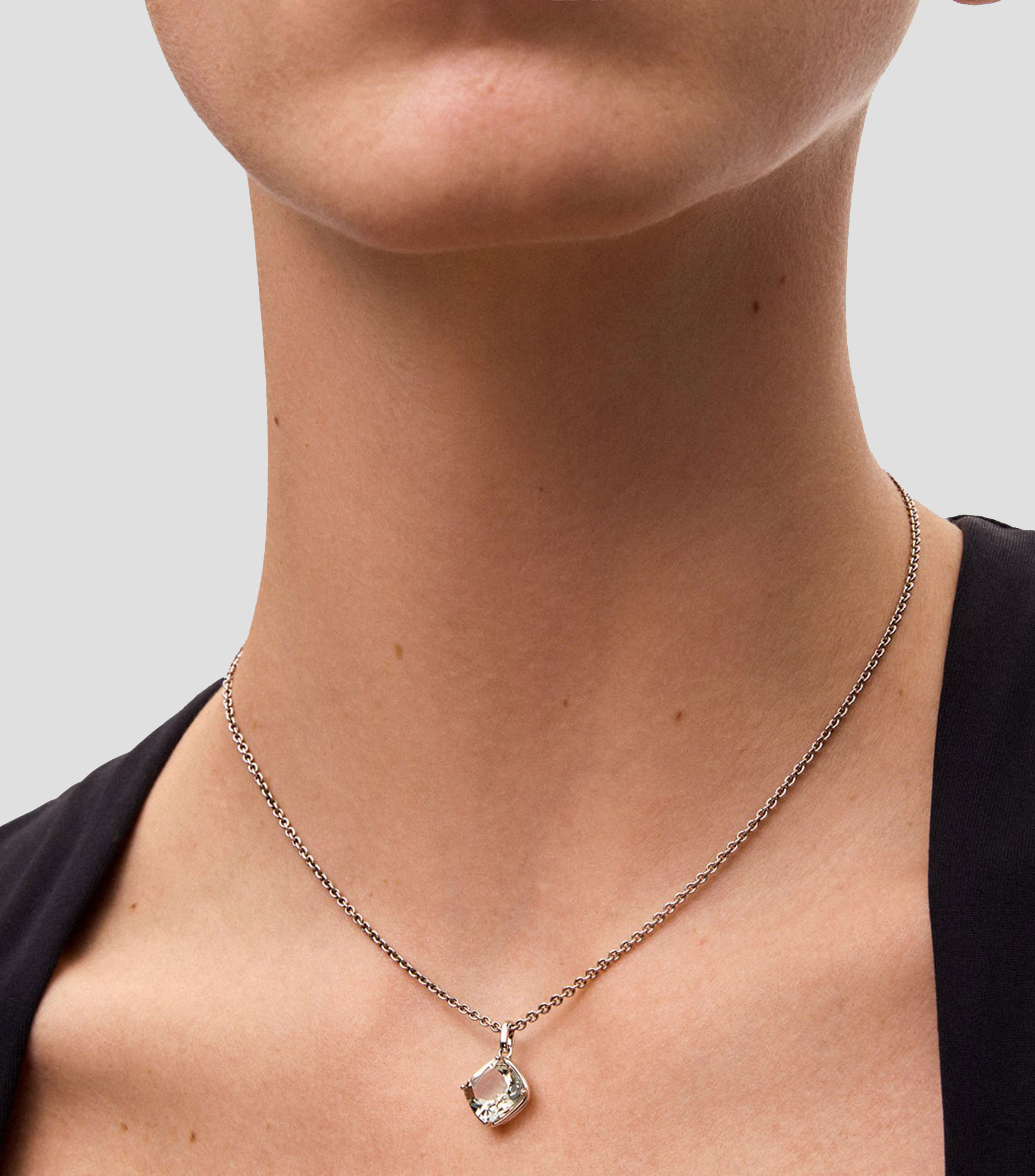 Colgante en plata con amatista Utopian Mujer