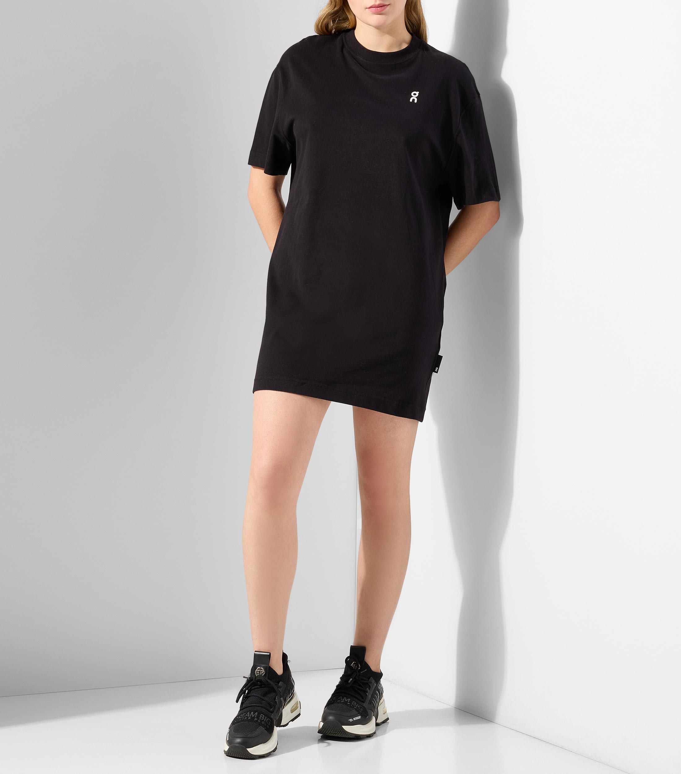 Vestido corto para entrenamiento liso manga corta Mujer
