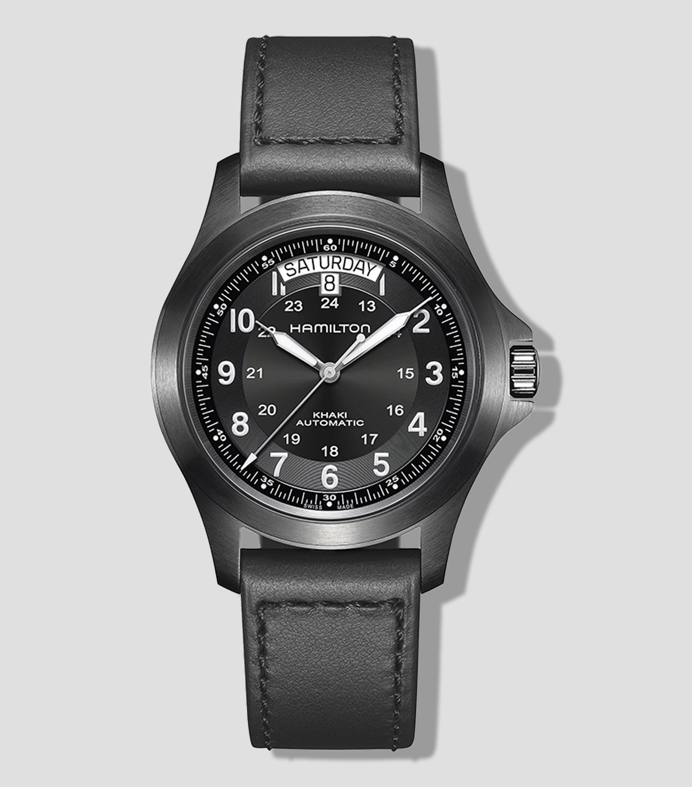 Reloj Unisex Khaki Field King Auto casual Negro