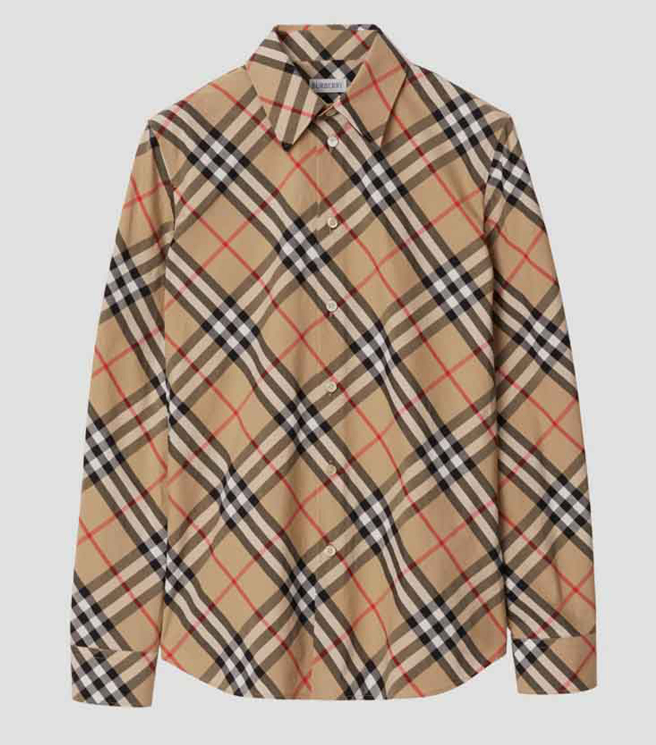 Camisa cuadros manga larga Mujer