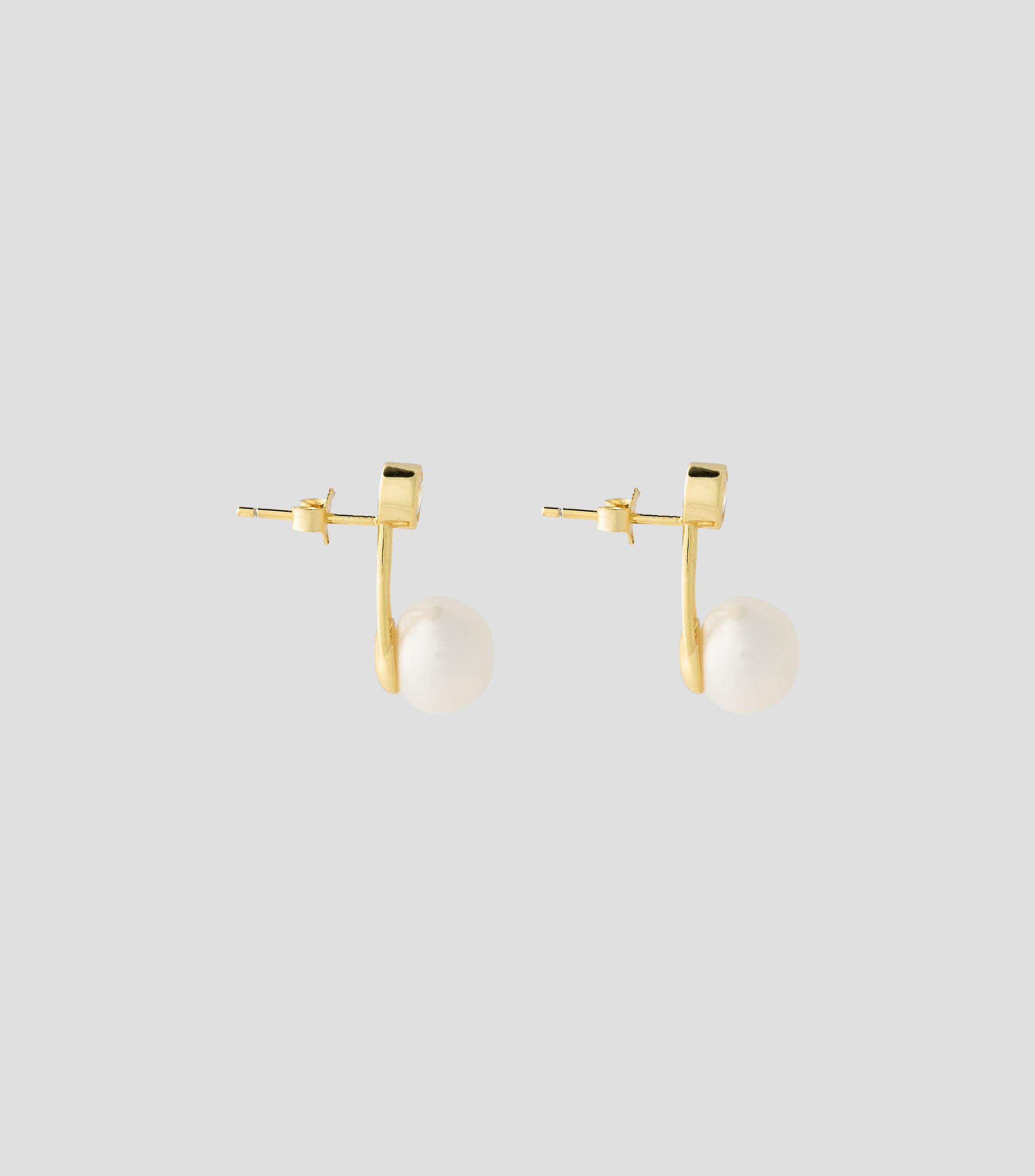 Aretes con perla Mujer