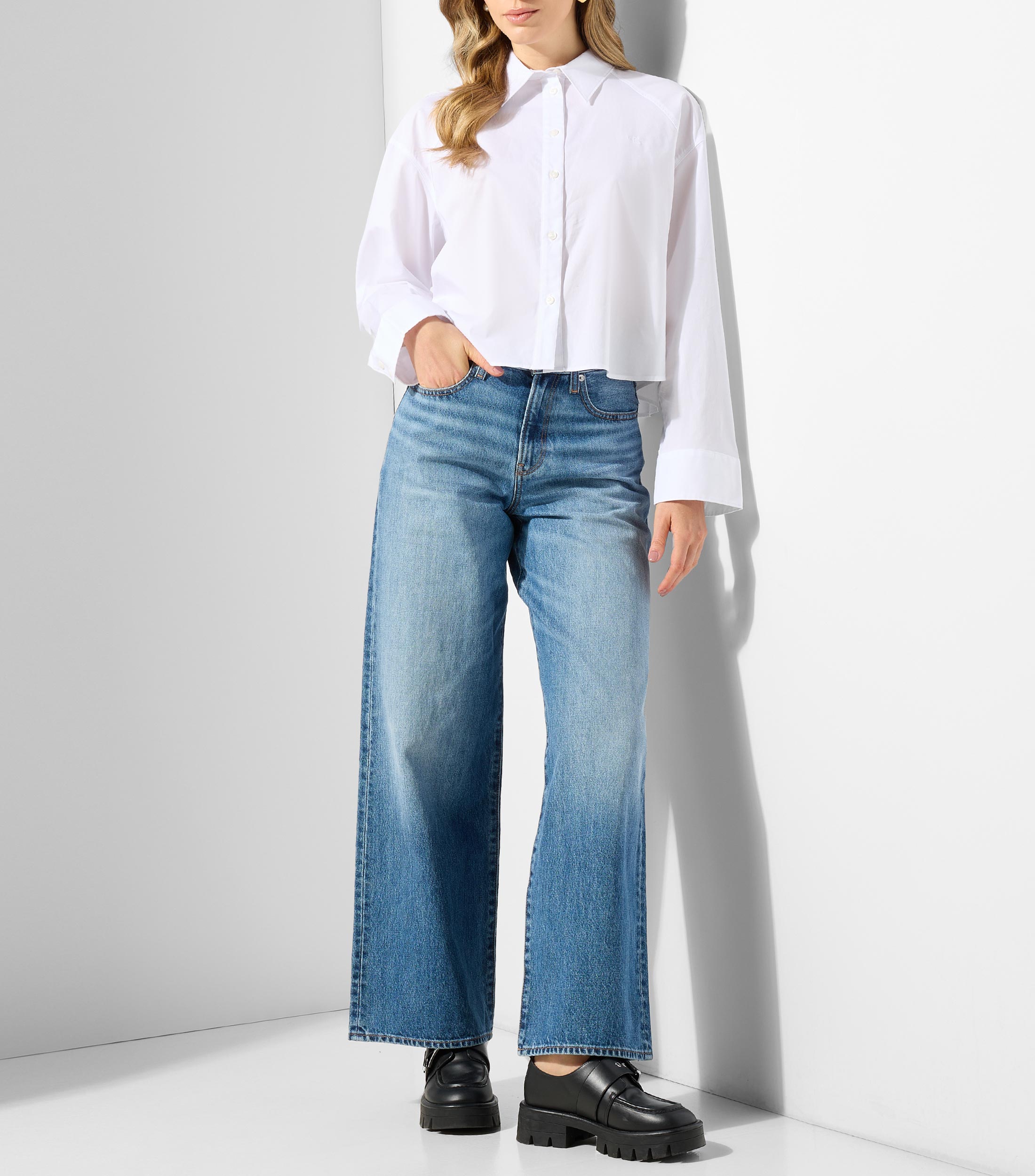 Jeans wideleg Mujer