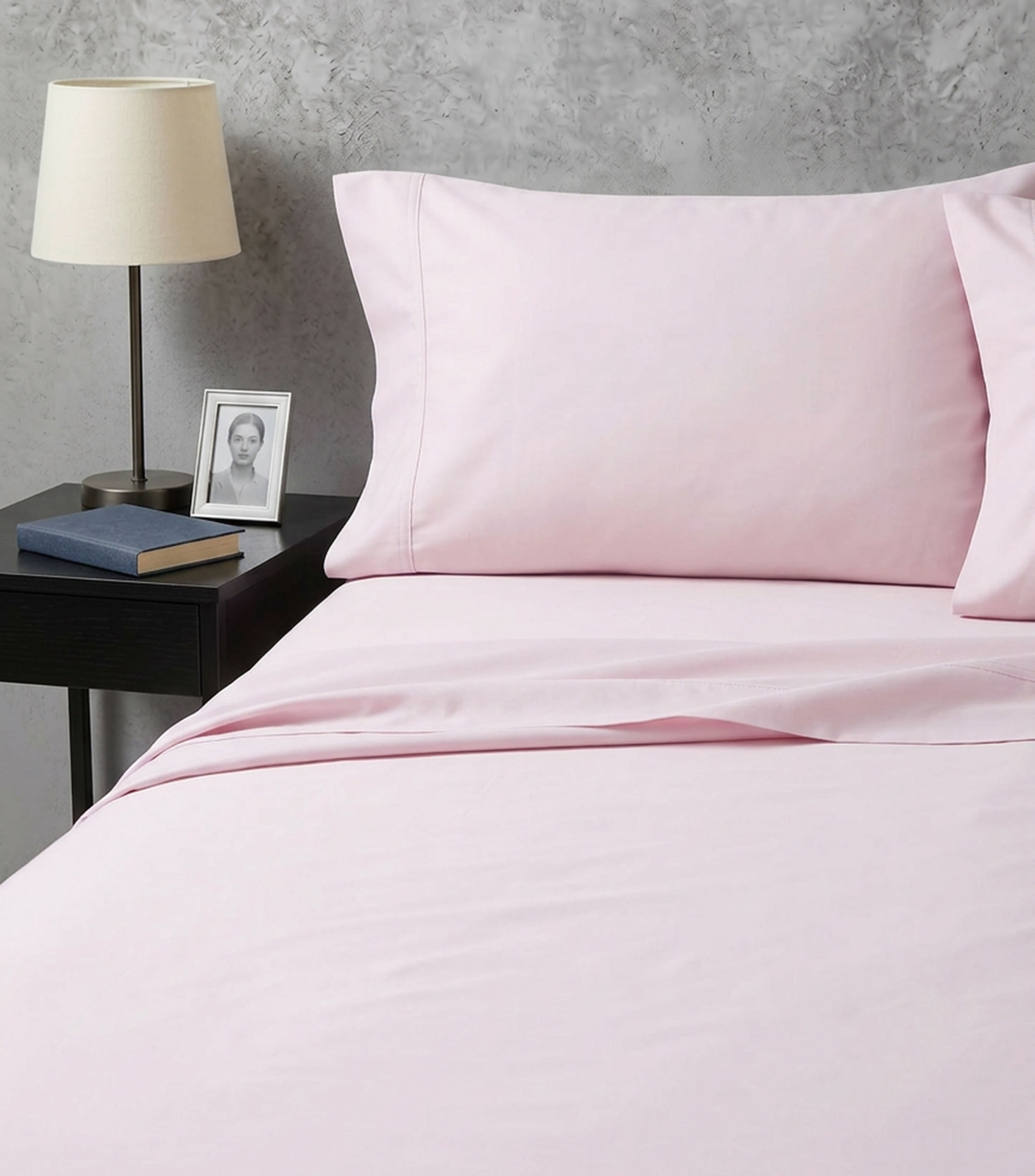 Juego de fundas para almohada King Size en algodón Spencer lavanda