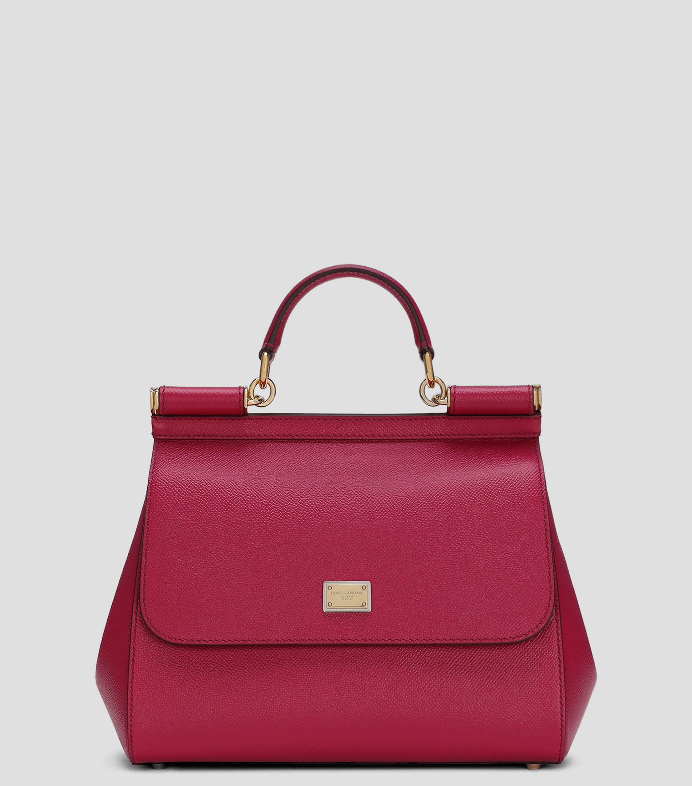 Bolsa shoulder en piel de becerro Sicily Mujer