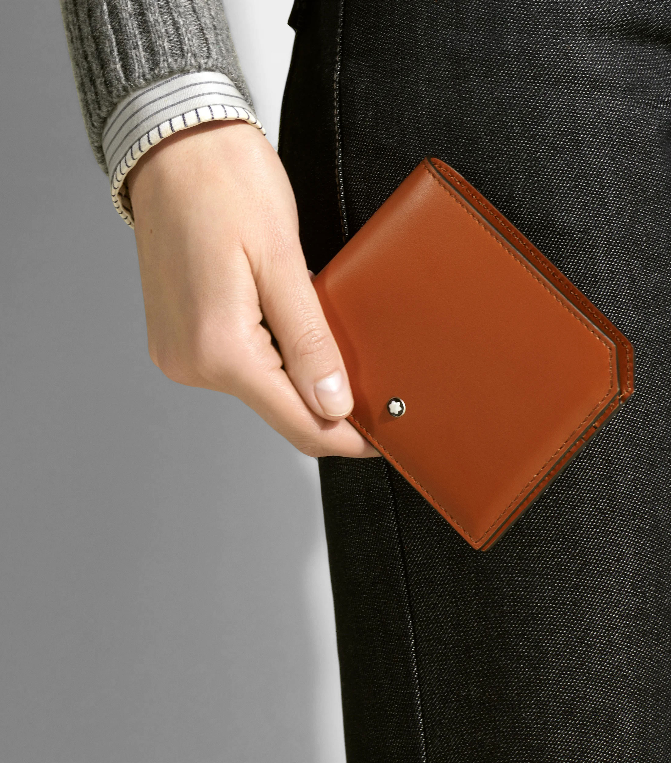 Cartera para 6 tarjetas Soft cafe Hombre