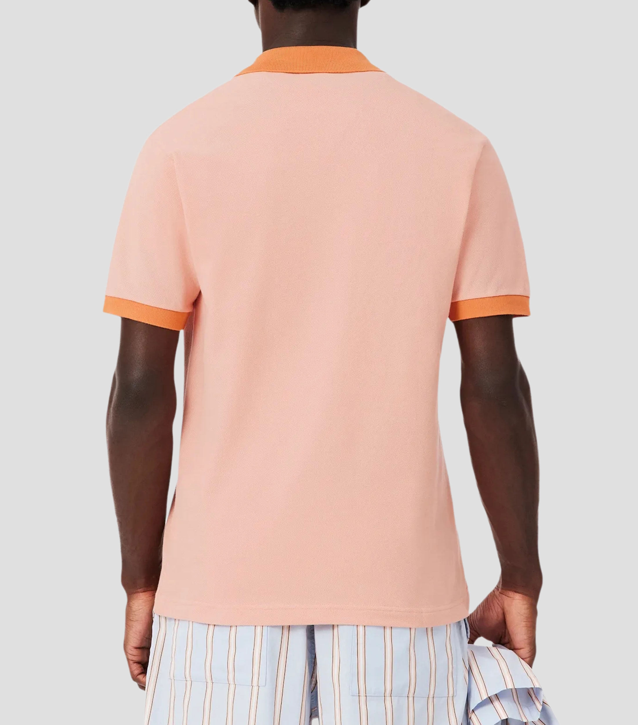 Playera tipo polo manga corta lisa Hombre