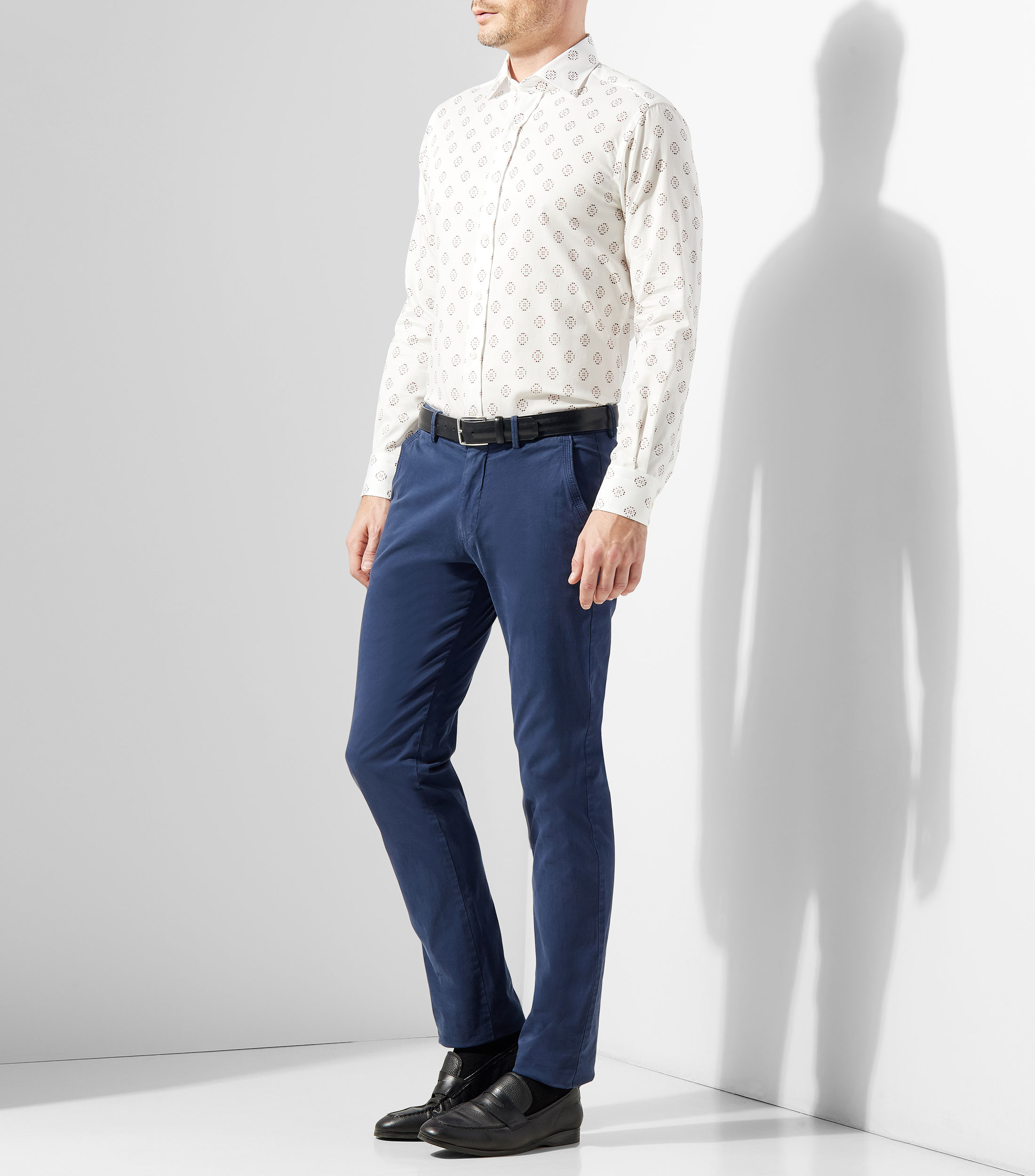 Camisa estampada de manga larga Hombre