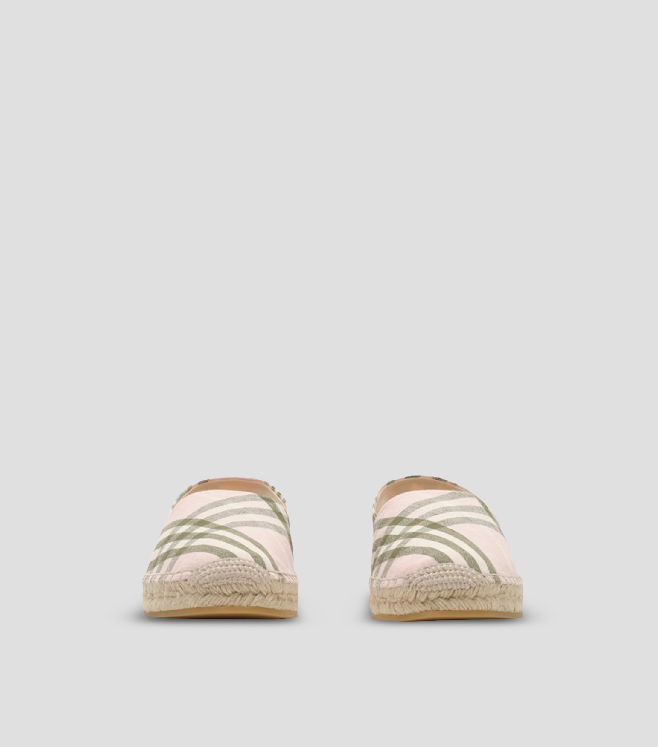 Balerinas Espadrille con cuadros check Mujer