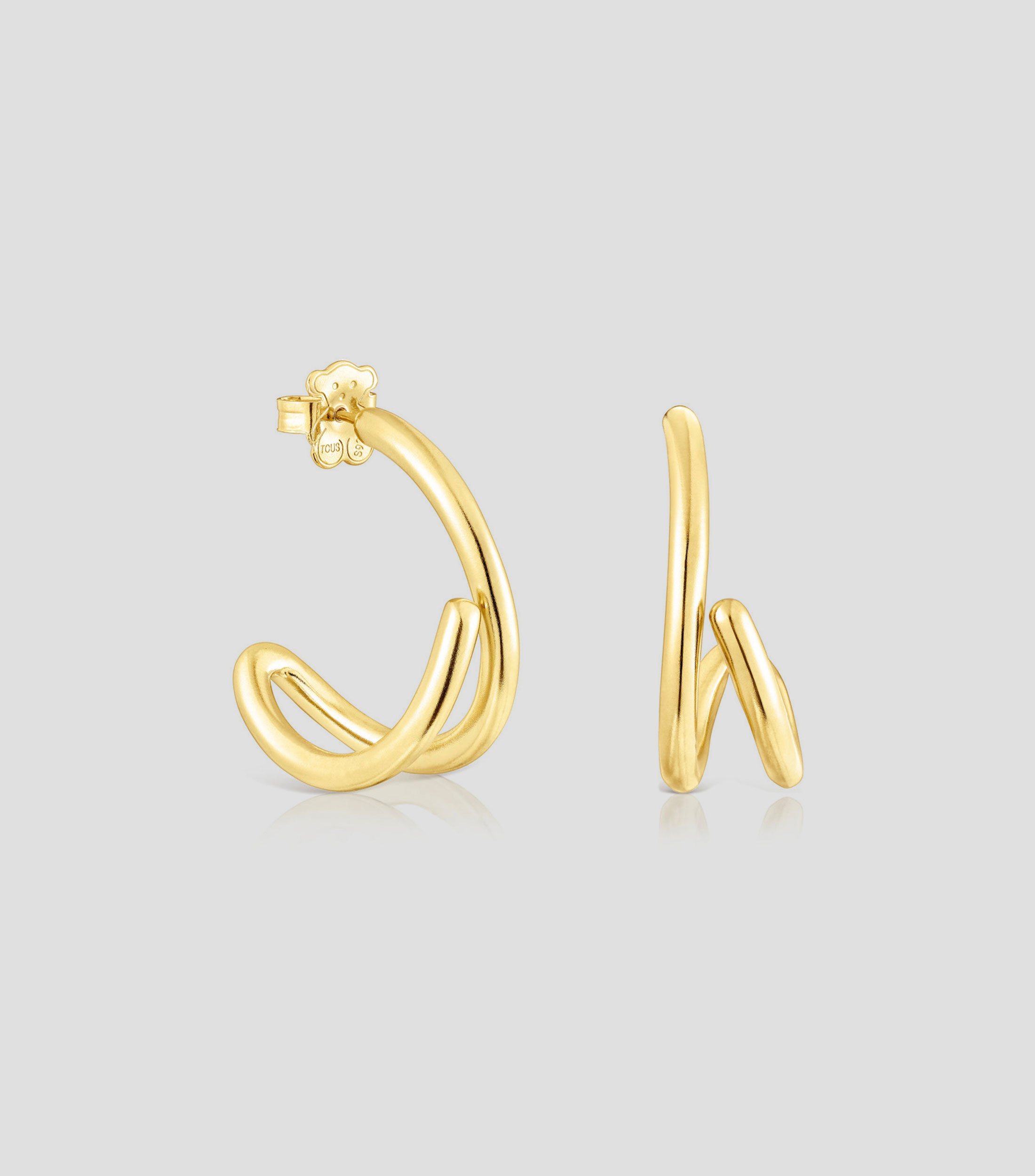 Pendientes en plata .925 Bent Mujer