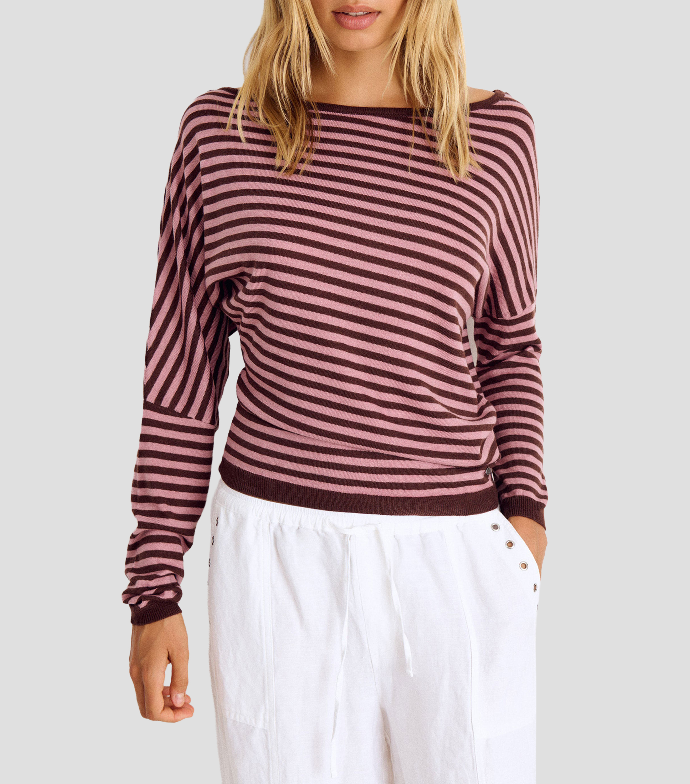 Suéter cuello barco Mujer