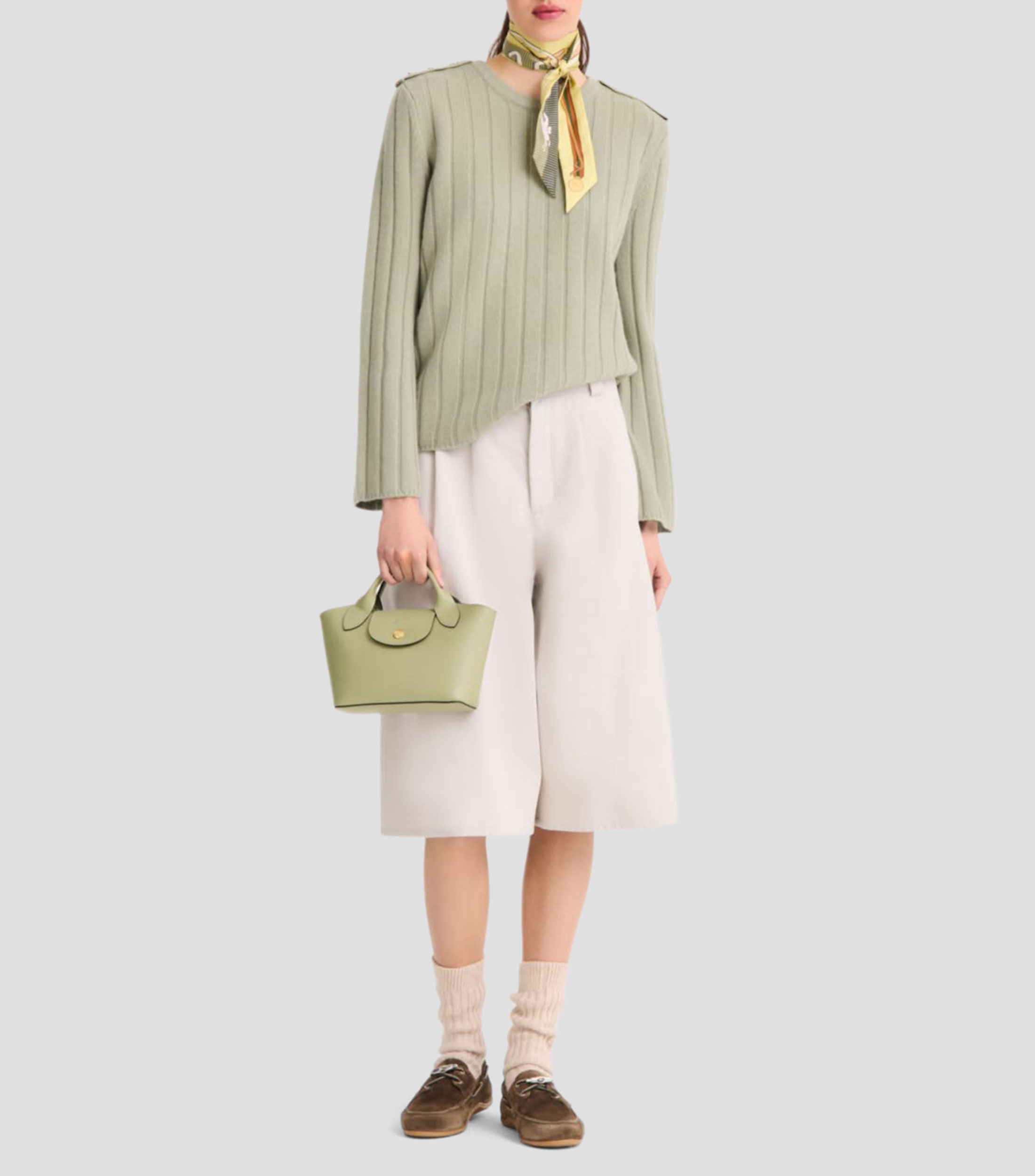 Bolsa crossbody de cuero Epure XS lisa Mujer
