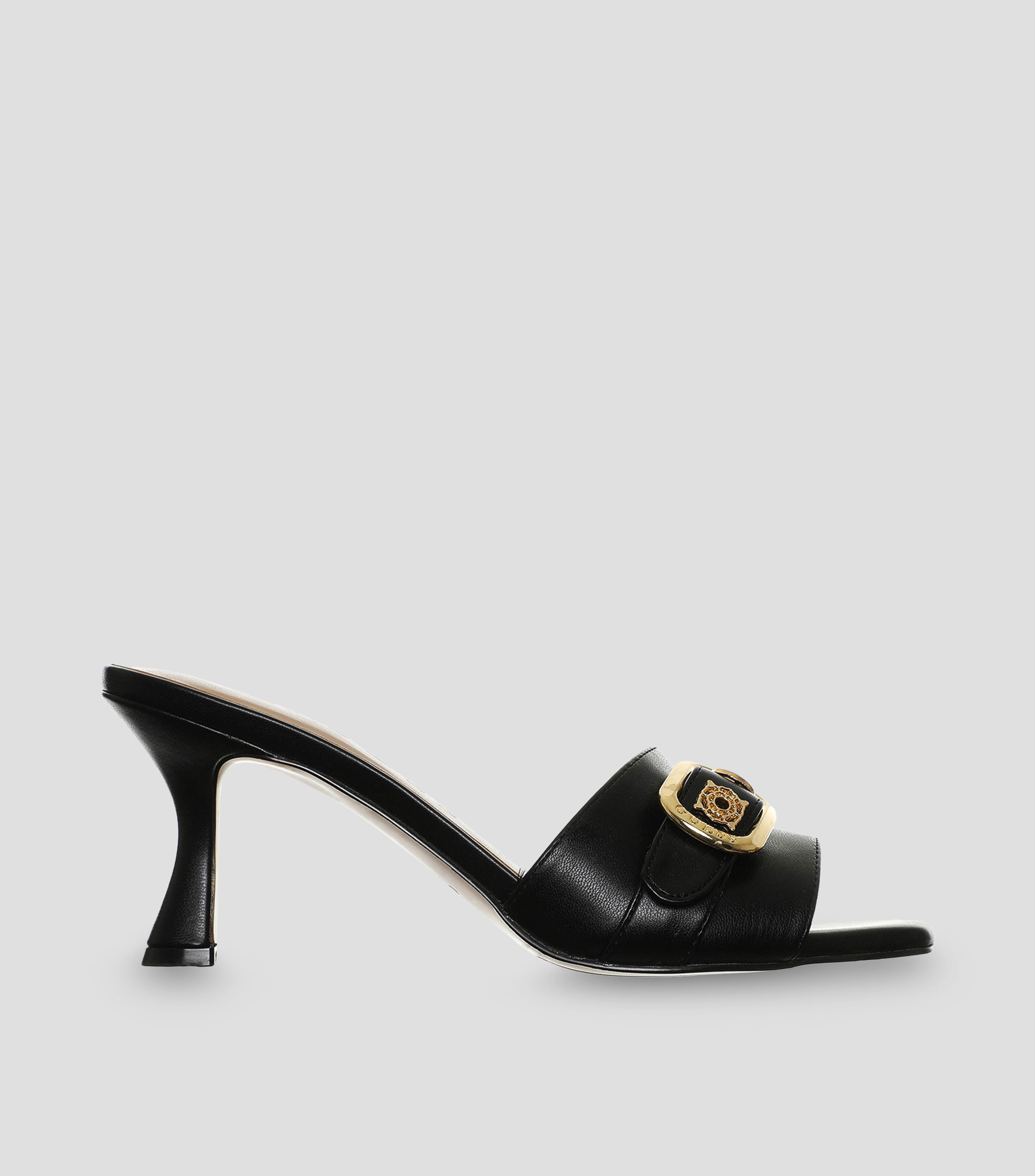 Sandalias con tacón medio delgado Mujer