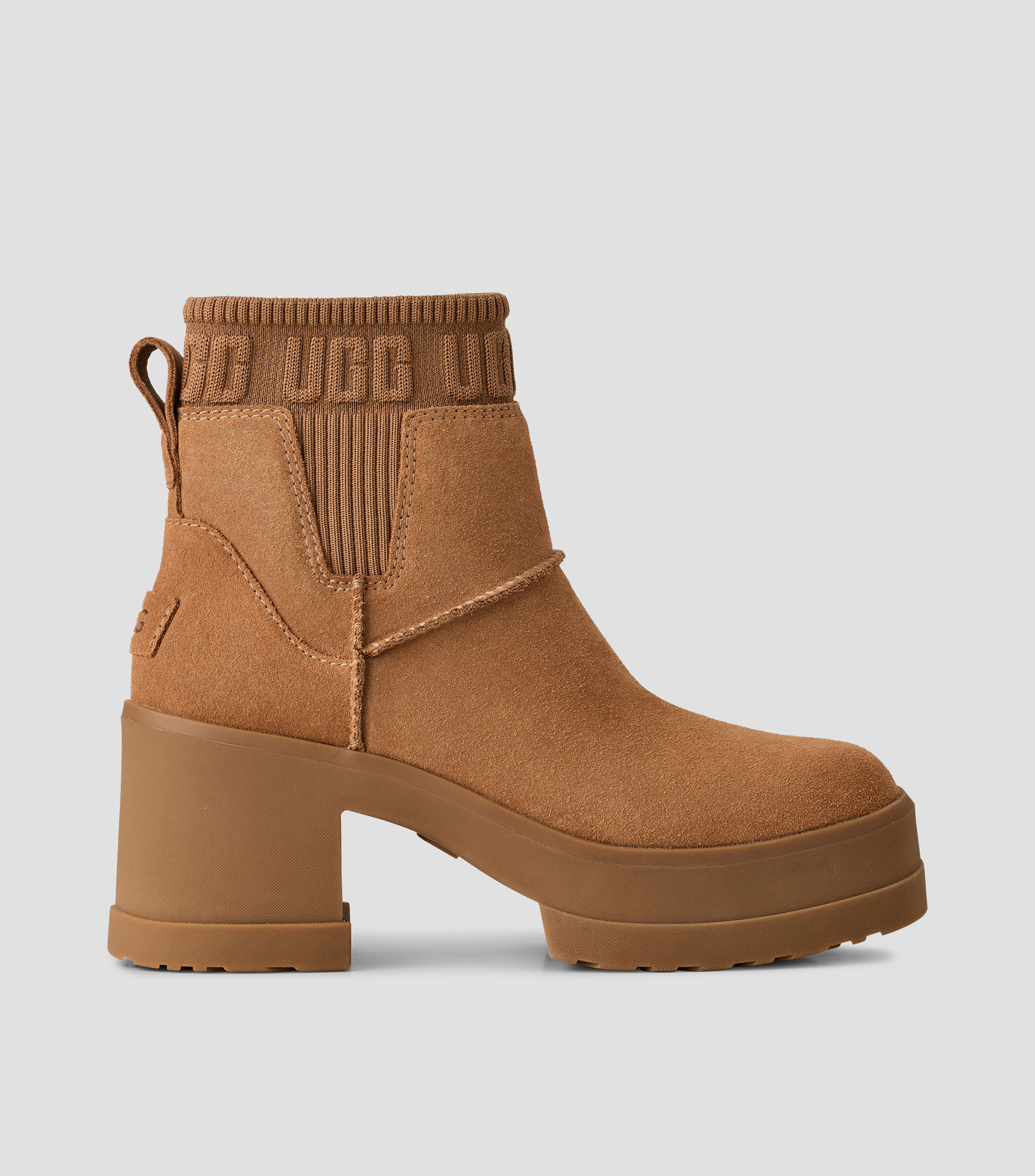 Botas Chelsea medias Moxy con tacon medio ancho Mujer