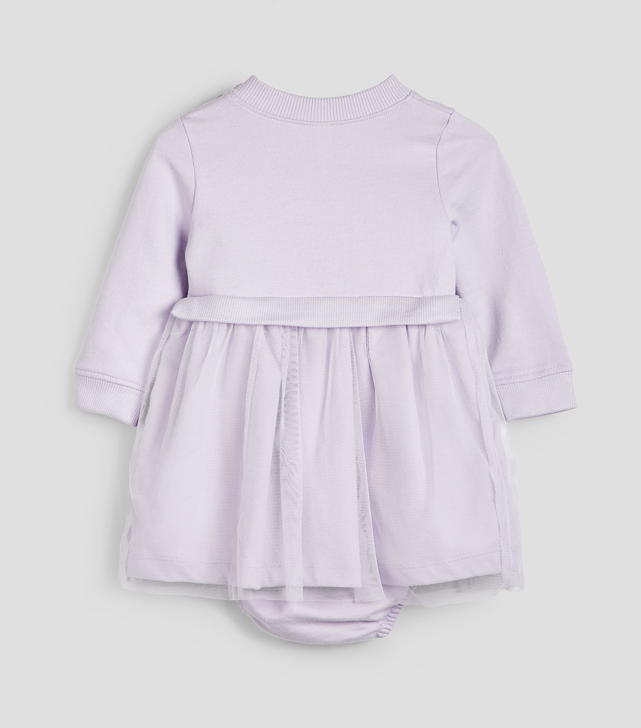 Vestido con manga larga liso Bebé