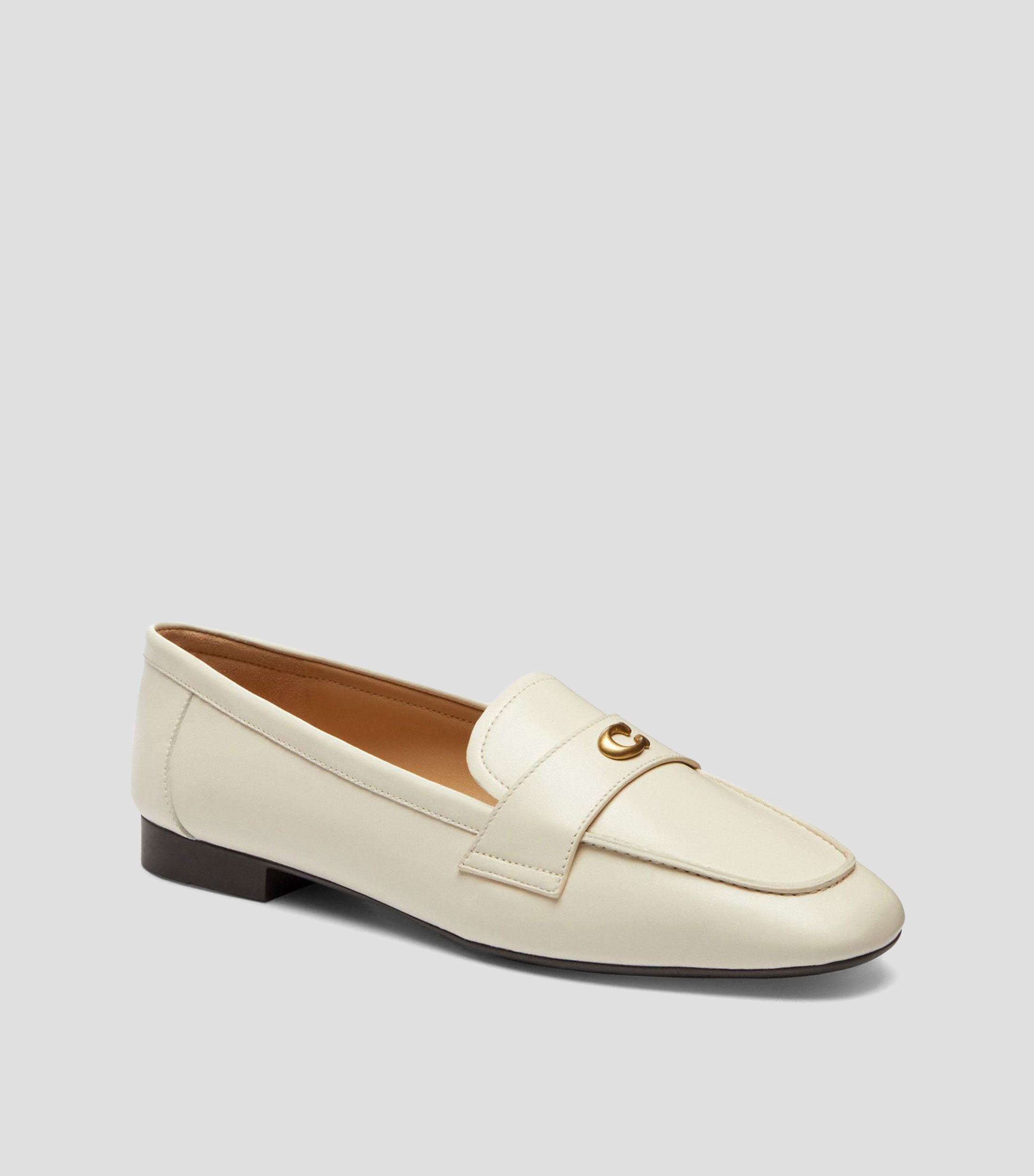 Mocasines Sculpted en cuero con logo Mujer