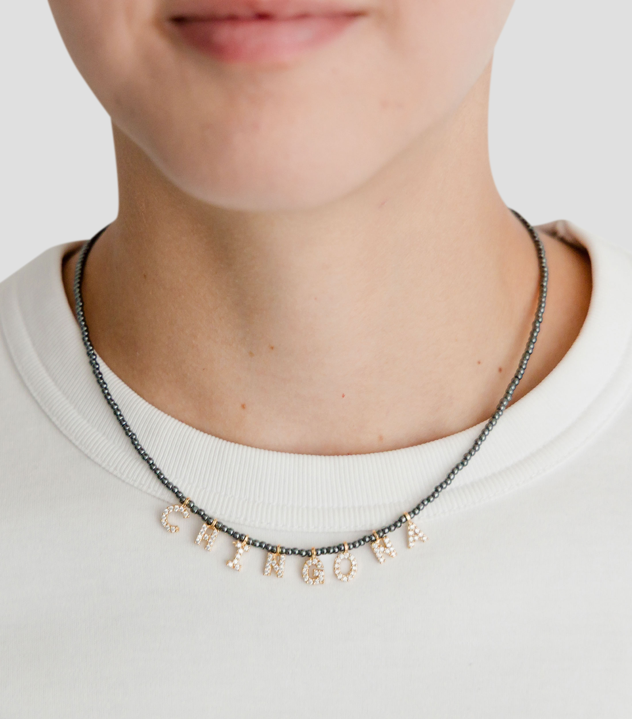 Gargantilla Chingona con zirconia Mujer