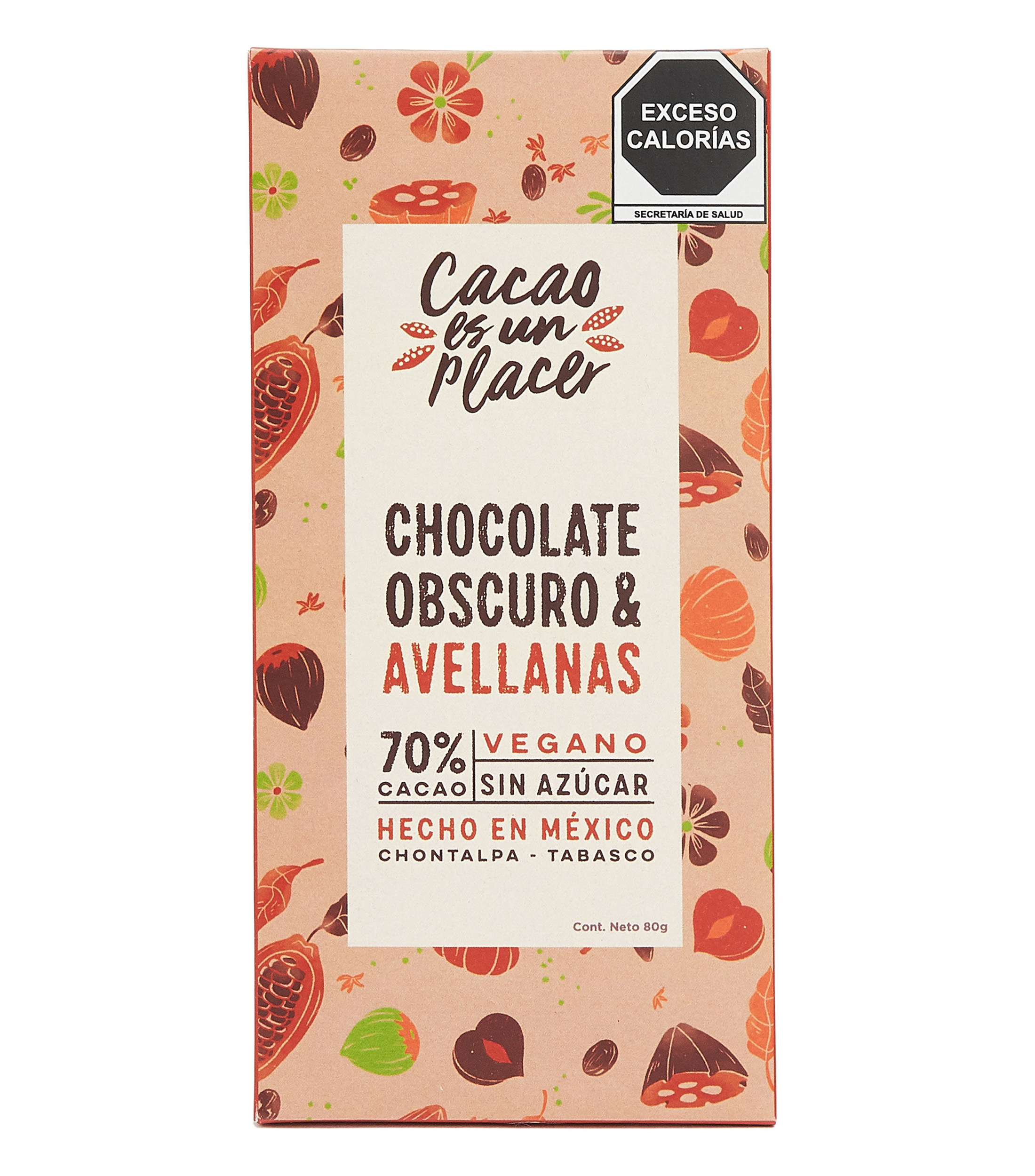 CHOCO 70 DARK AVELLANA VEGANO AZ