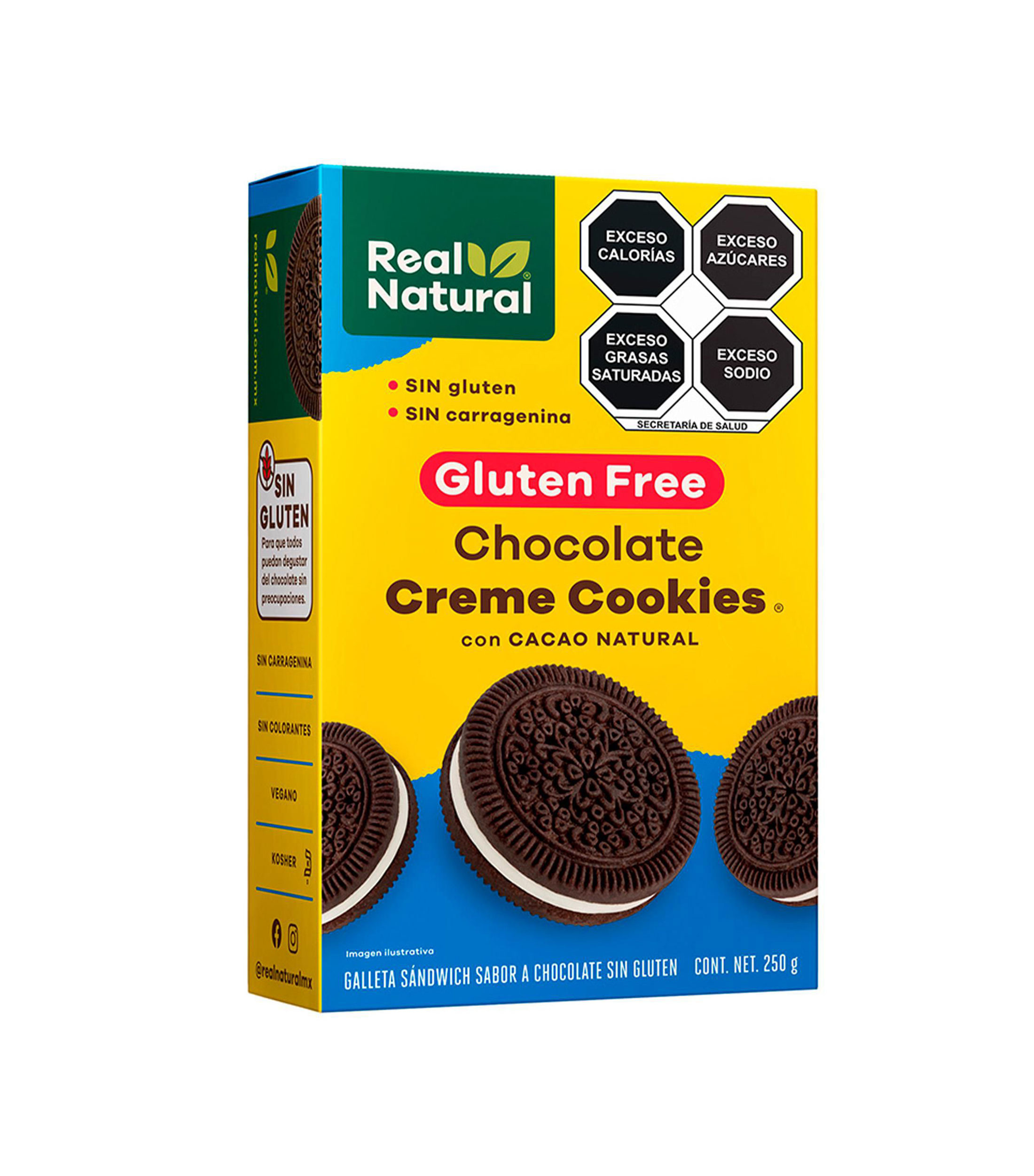 Galletas de Chocolate con Relleno Cremoso, 250 g