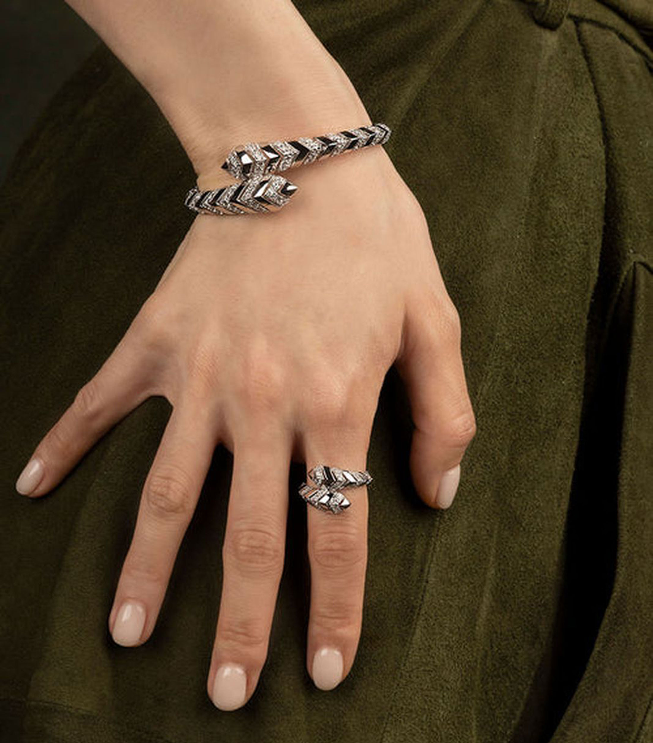 Anillo en plata de primera ley Automne Mujer
