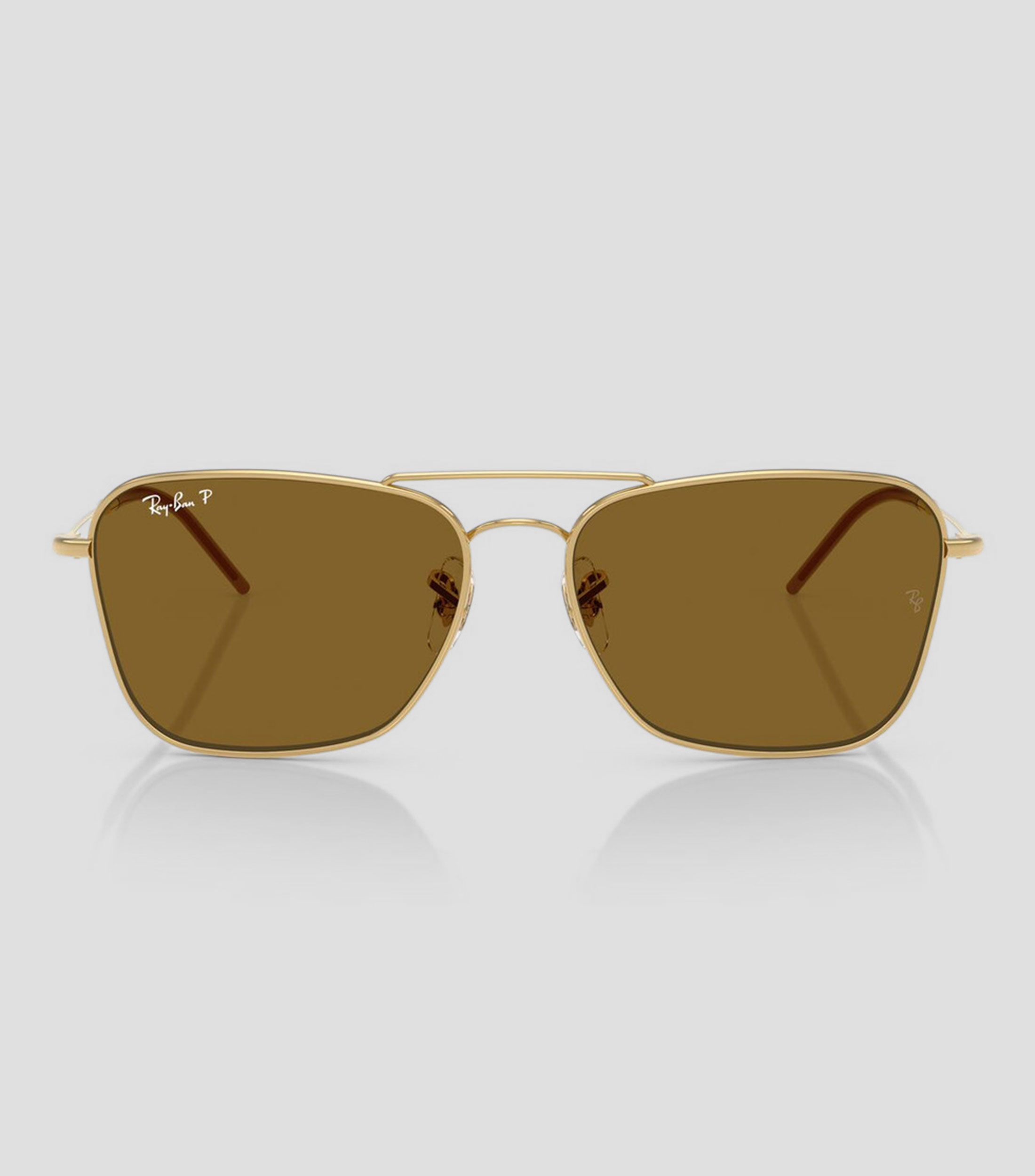 Lentes de sol Cuadrados Caravan Reverse Dorados Mujer