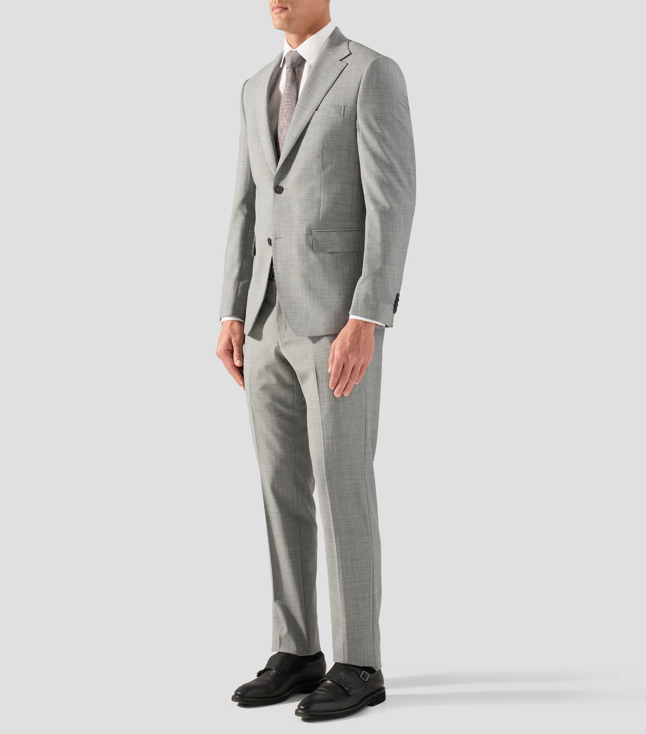 Traje de corte regular con rayas Hombre