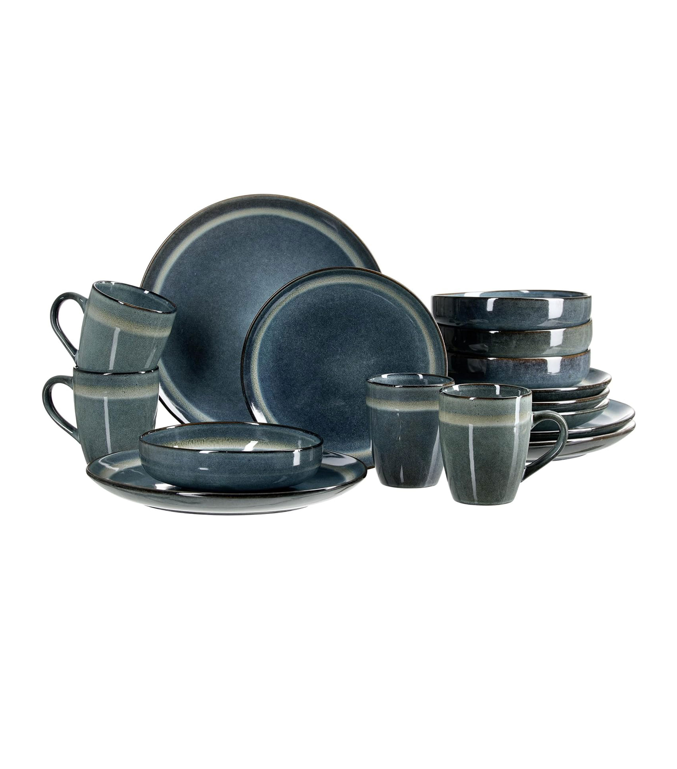 Juego De 6 Tazas De Café De Porcelana Ritzenhoff & Breker - 300 Ml, Apto Lavavajillas, Diseño Elegante