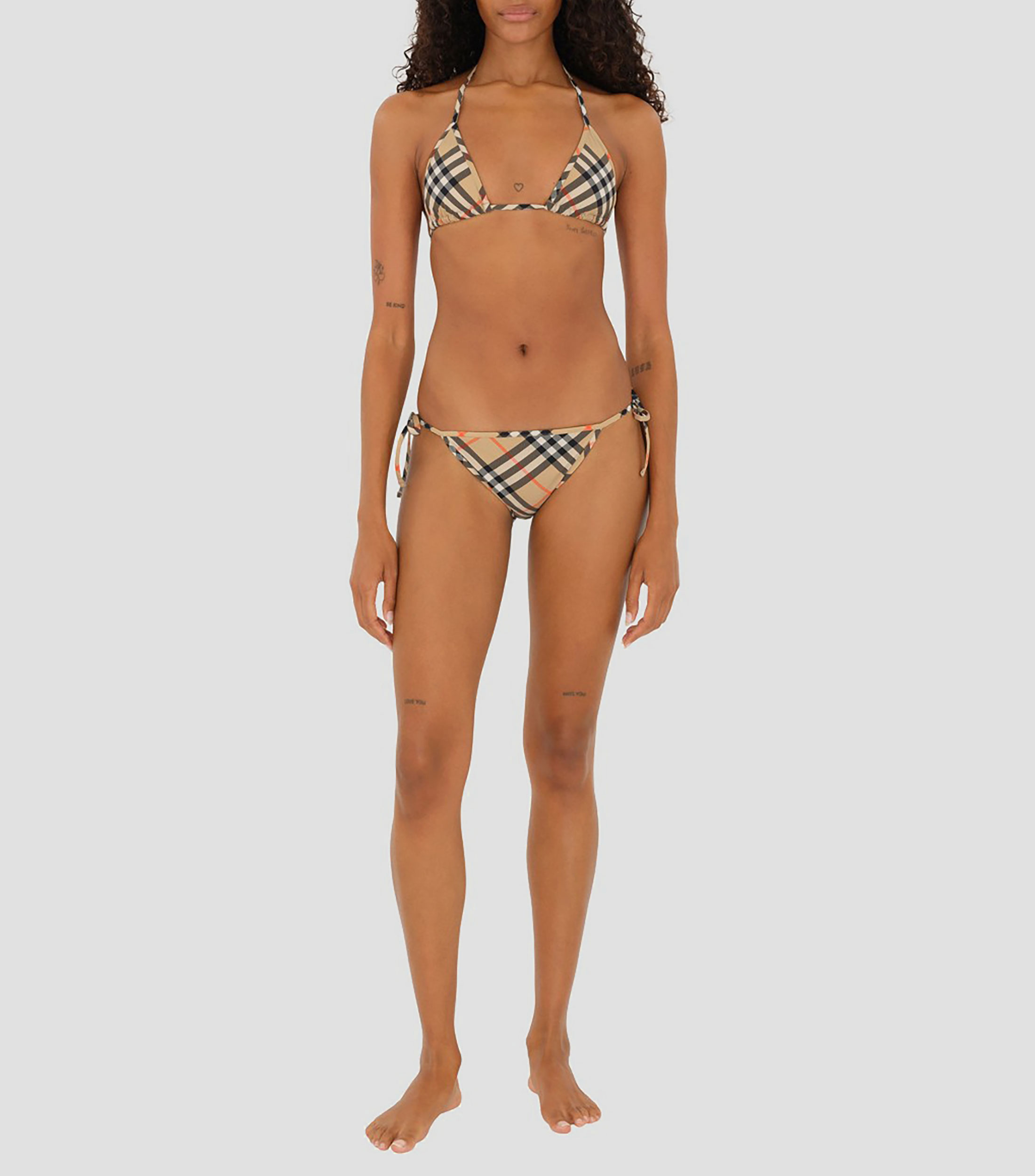 Bikini Bottom con cuadros Check Mujer