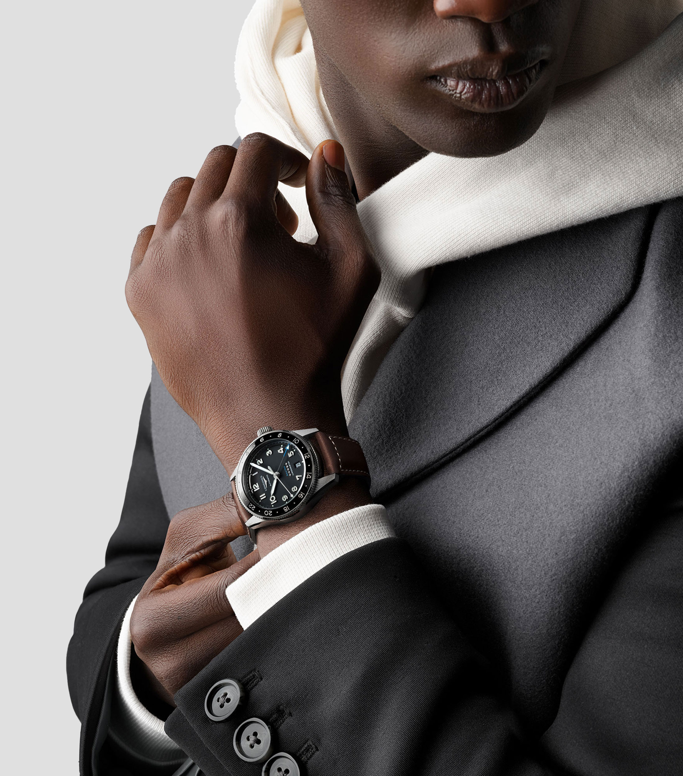 Reloj Unisex Zulu Casual, Plateado, Café