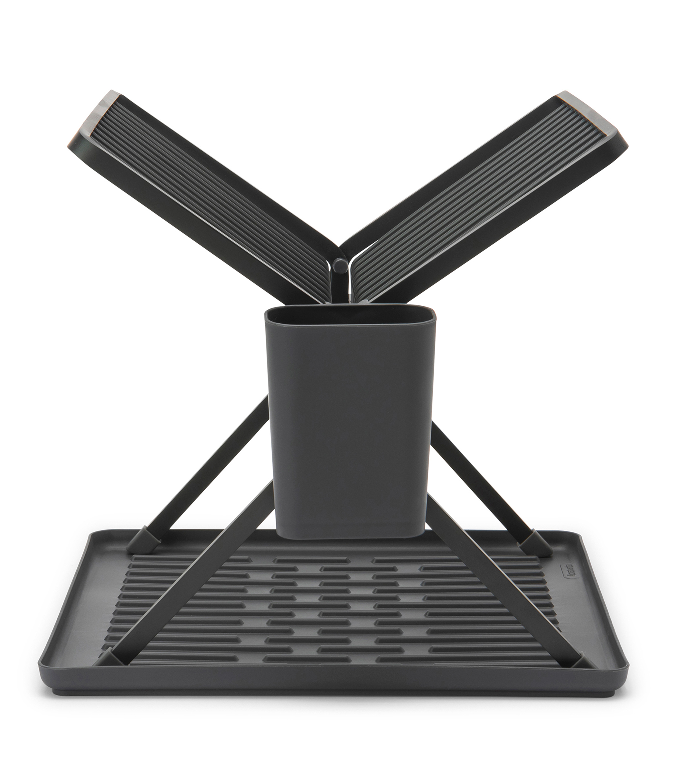 Escurridor para Platos Plegados Gris Oscuro